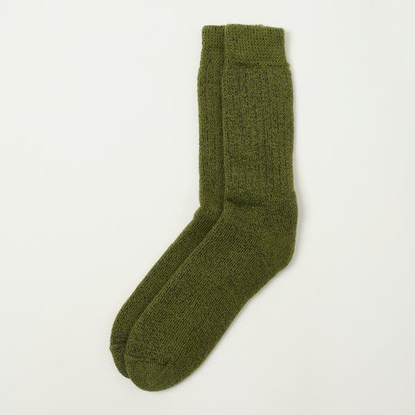 Chamula Alpaca Super Warm Sock - Green