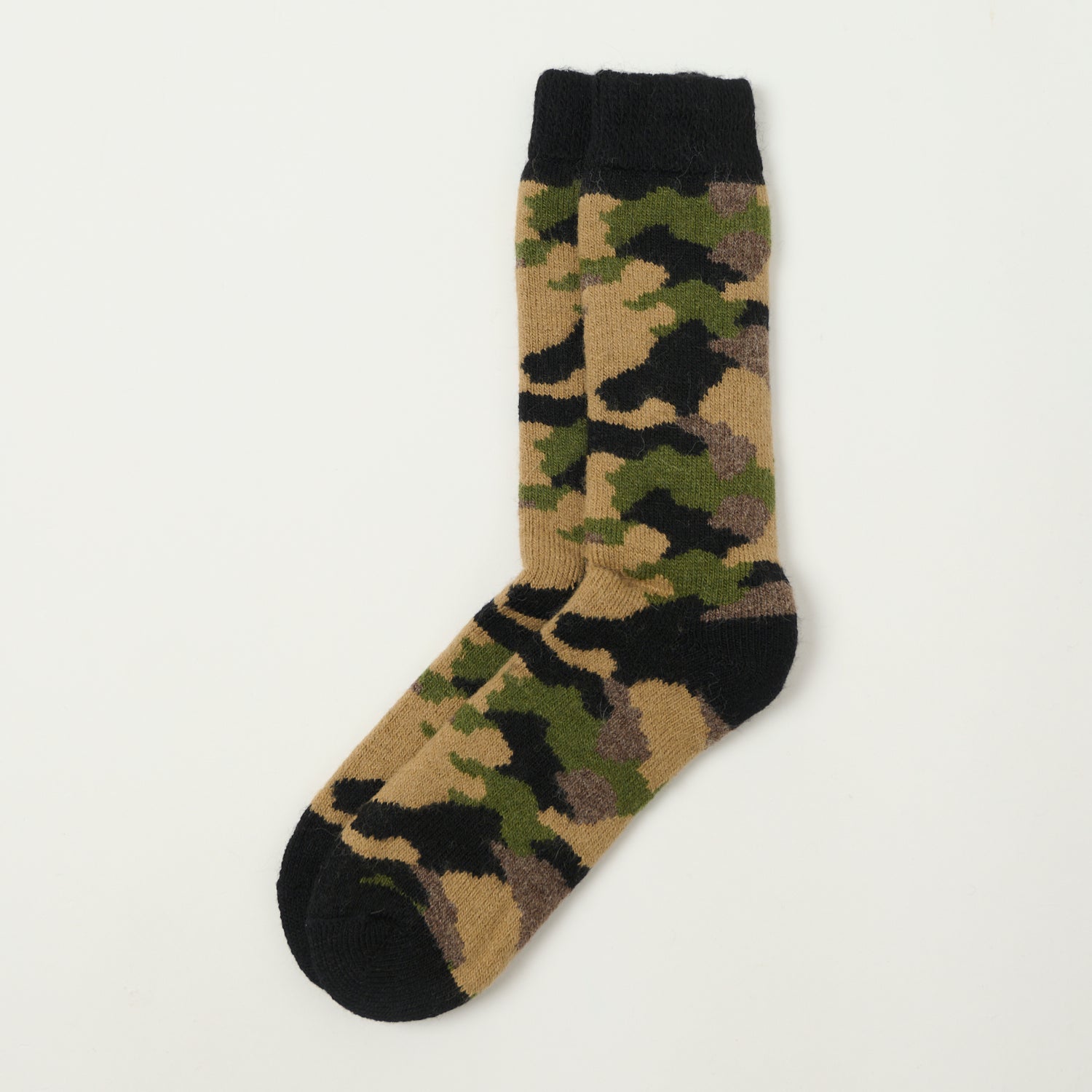 Chamula Alpaca Super Warm Sock - Camo
