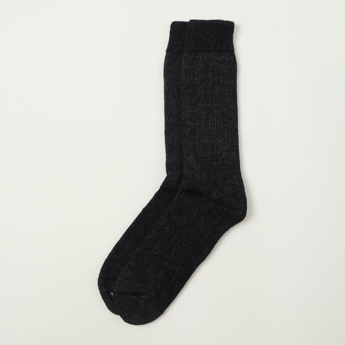 Chamula Alpaca Super Warm Sock - Black