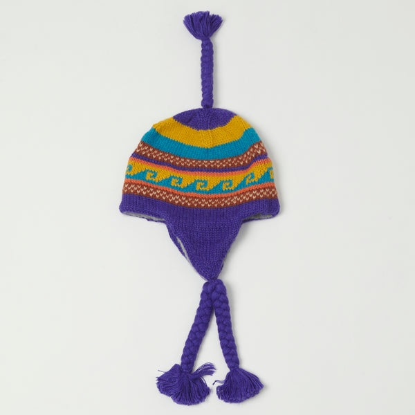 Chamula Alpaca Chulio Hat - Purple