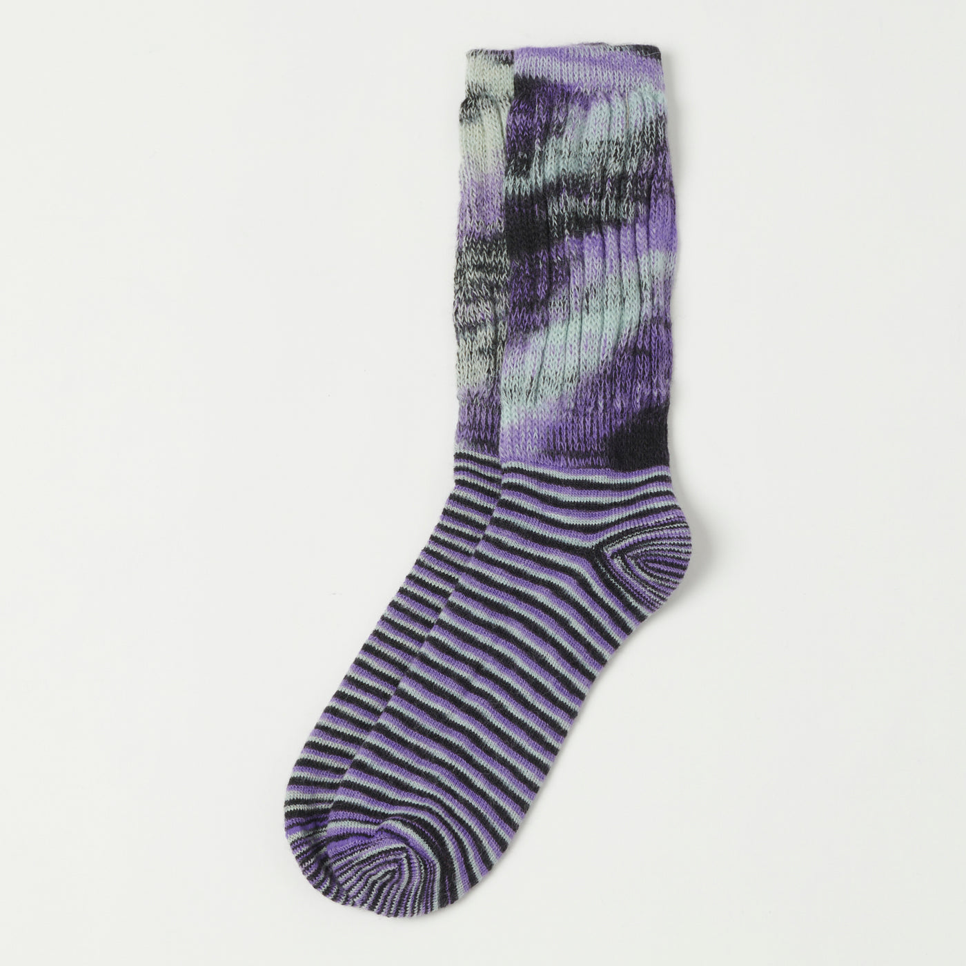 Chamula Loose Rib Sock - Plum