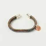 Chamula Bendable Horsehair Bracelet - Brown/Red/Turquoise