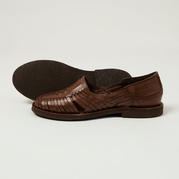 Chamula Brasilia Woven Huarache Shoe - Brown