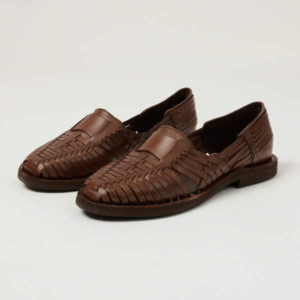 Chamula Brasilia Woven Huarache Shoe - Brown