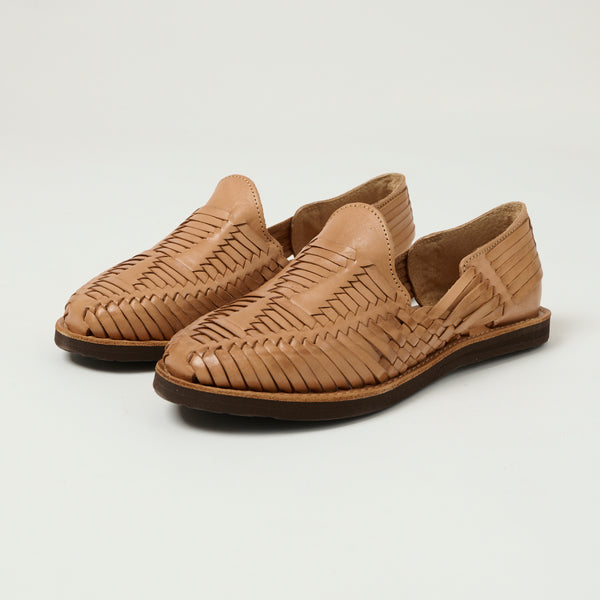 Chamula Cancun Woven Huarache Shoe - Tan