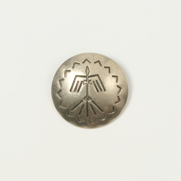 Yuketen 1 1/2" Concho Pin E - Nickel Silver