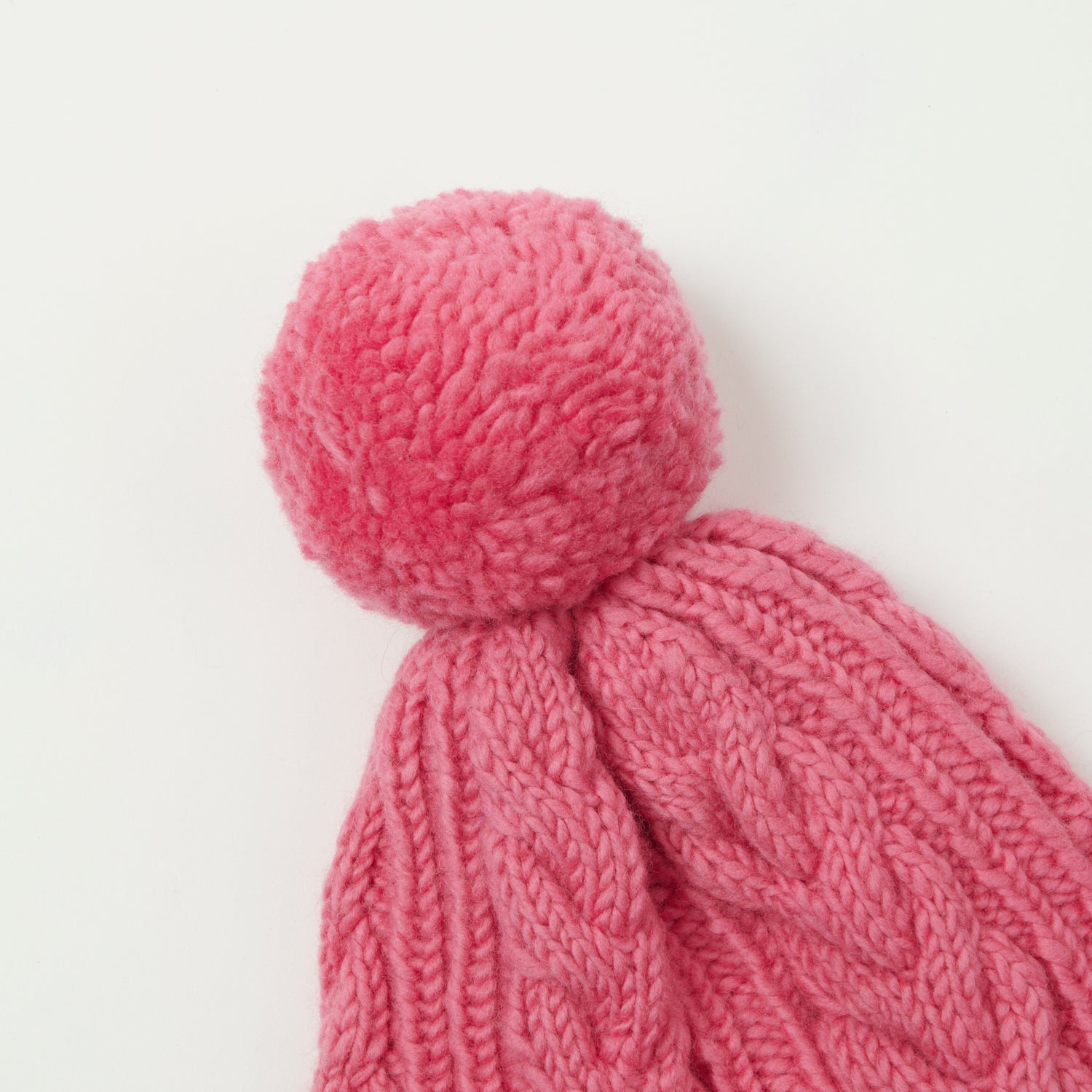 Chamula Double Cuff Fisherman's Beanie - Pink