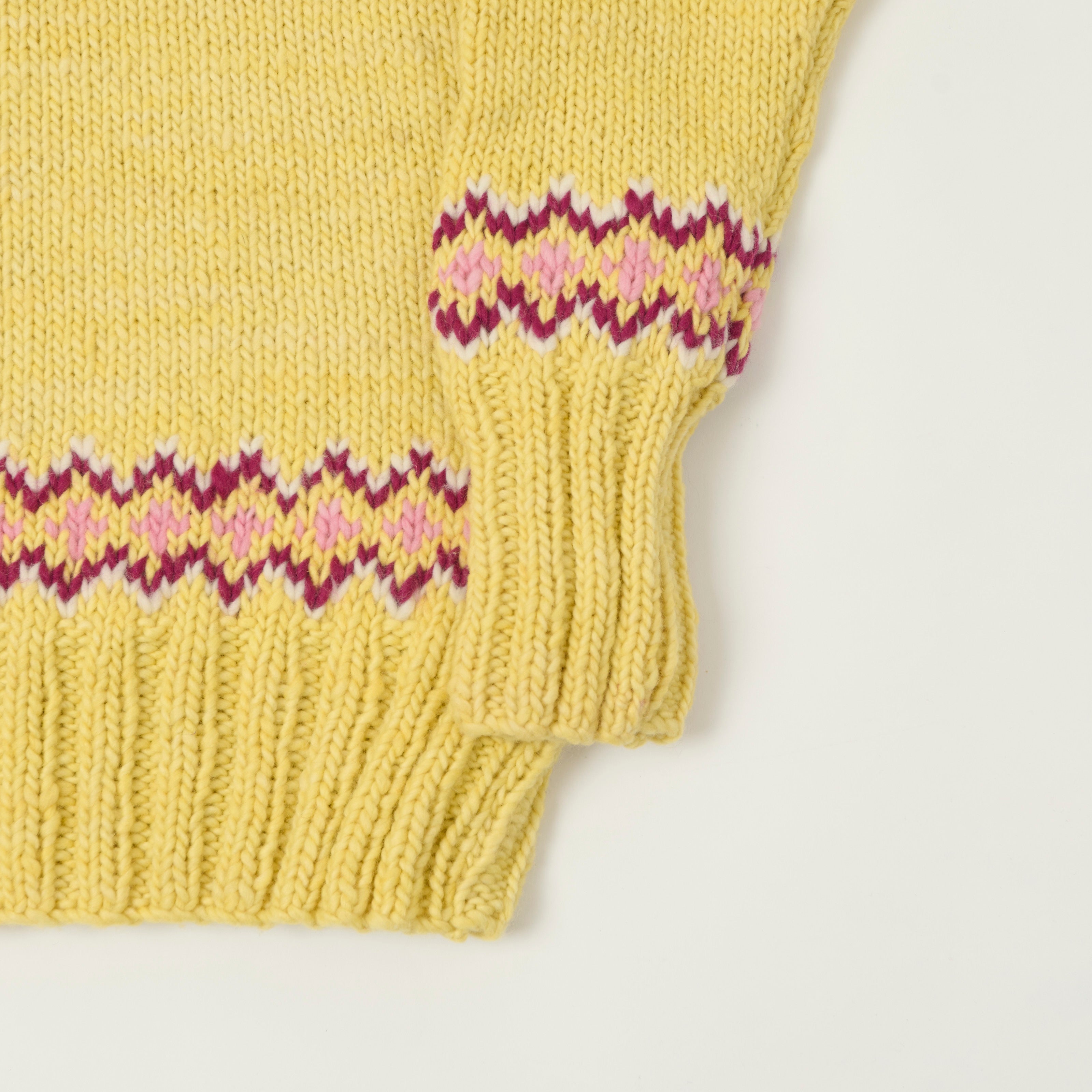 Chamula Merino Wool 'Fair Isle #3' Jumper - Marigold