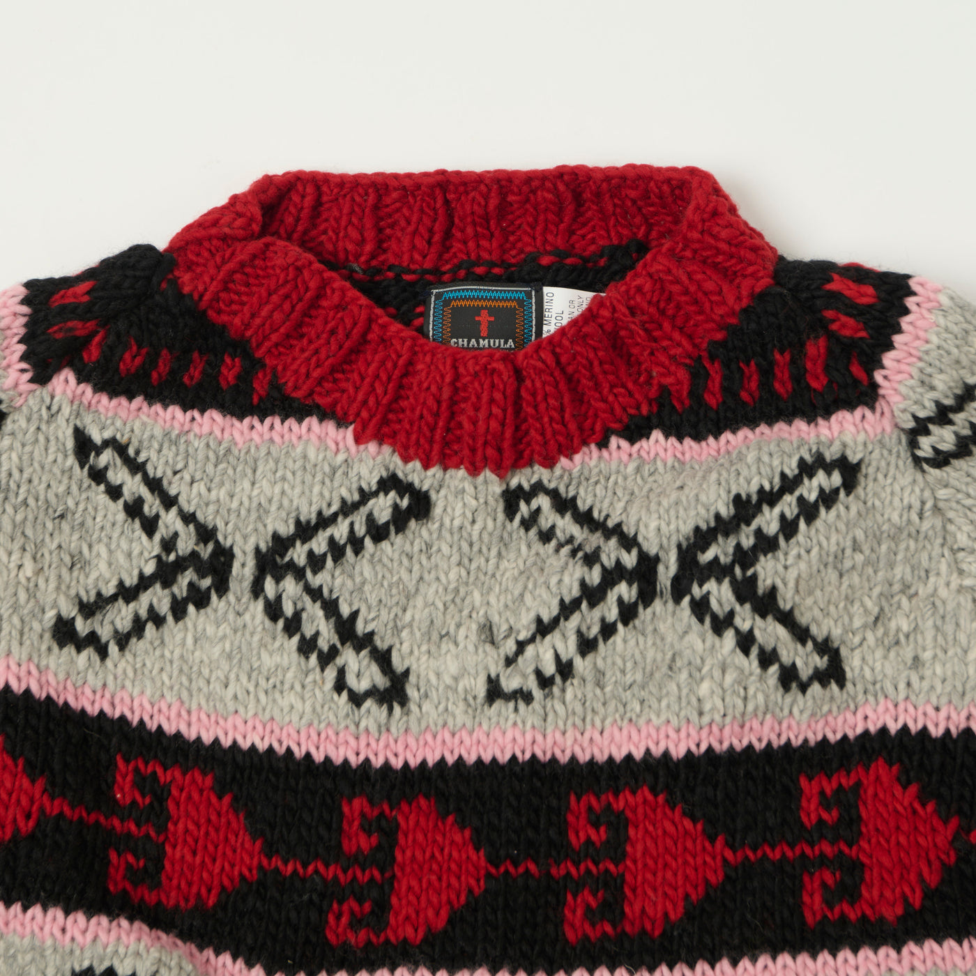 Chamula Merino Wool 'Olas' Jumper - Black