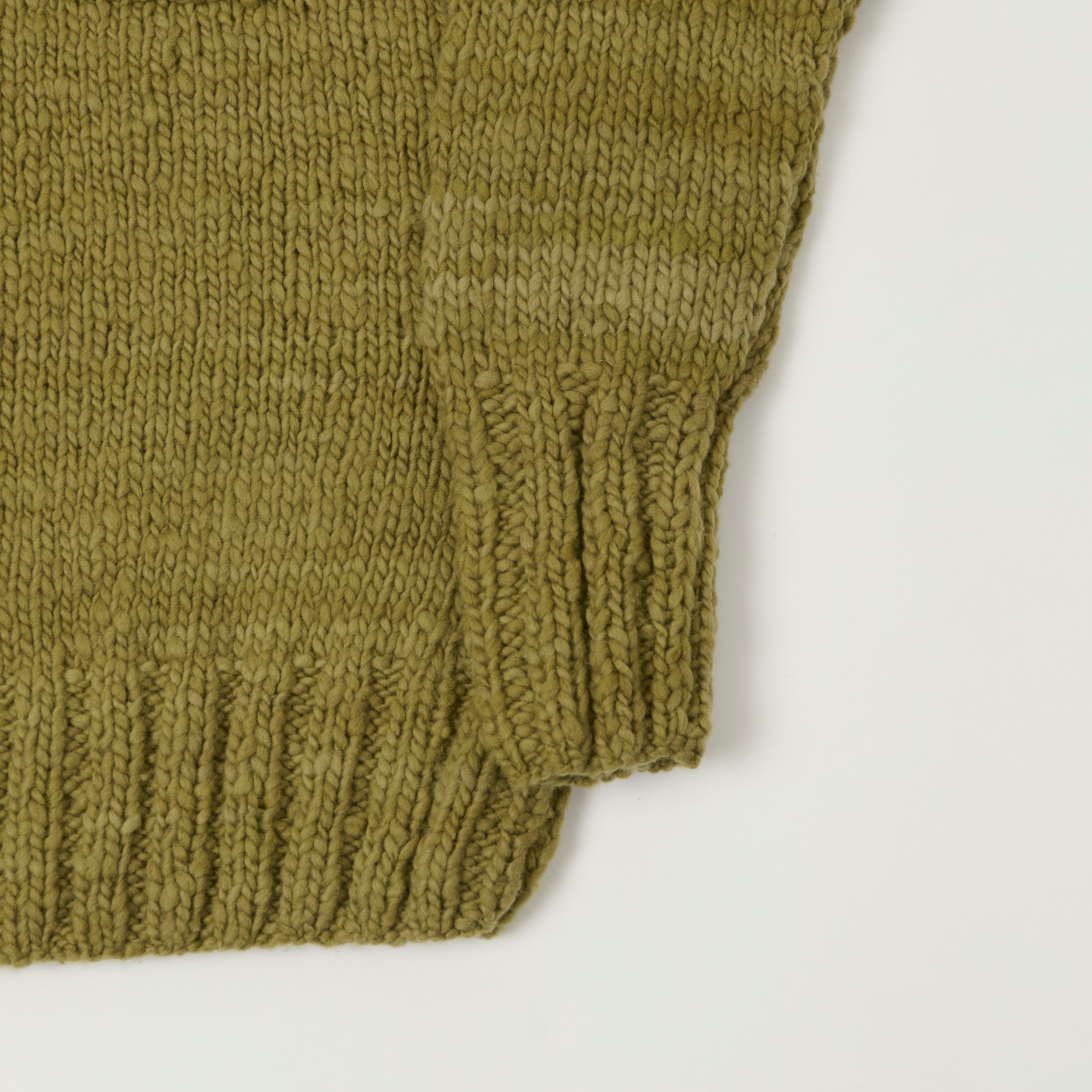 Chamula Merino Wool Pocket Jumper - Dark Alfalfa