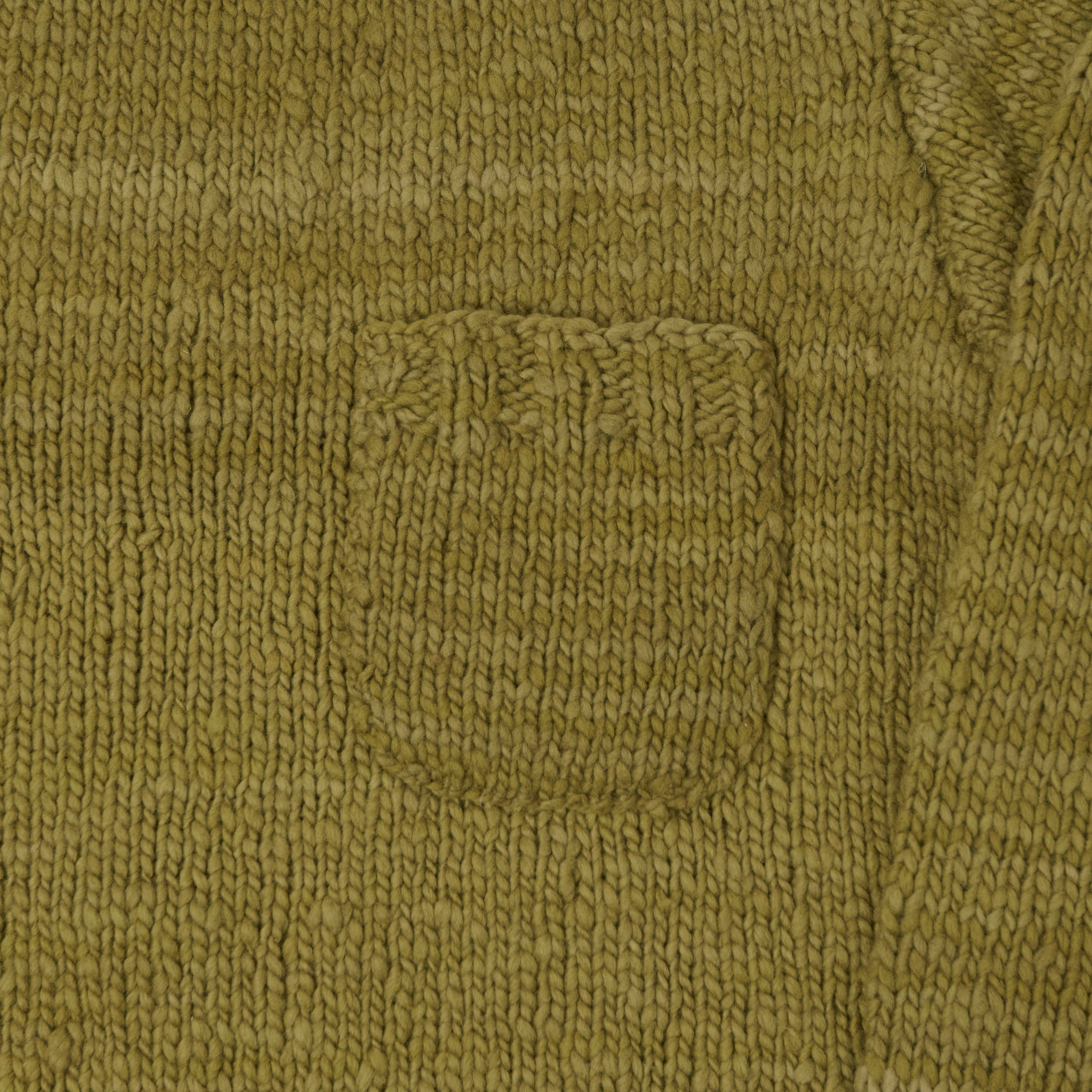 Chamula Merino Wool Pocket Jumper - Dark Alfalfa