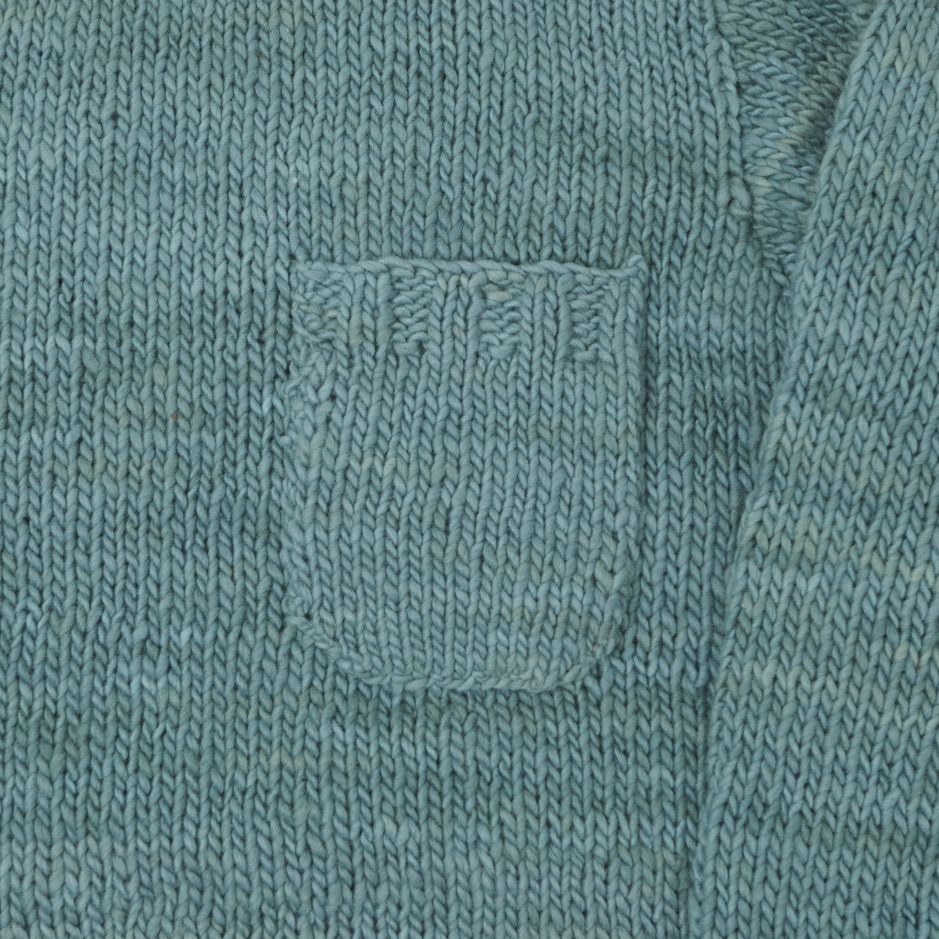 Chamula Merino Wool Pocket Jumper - Old Green