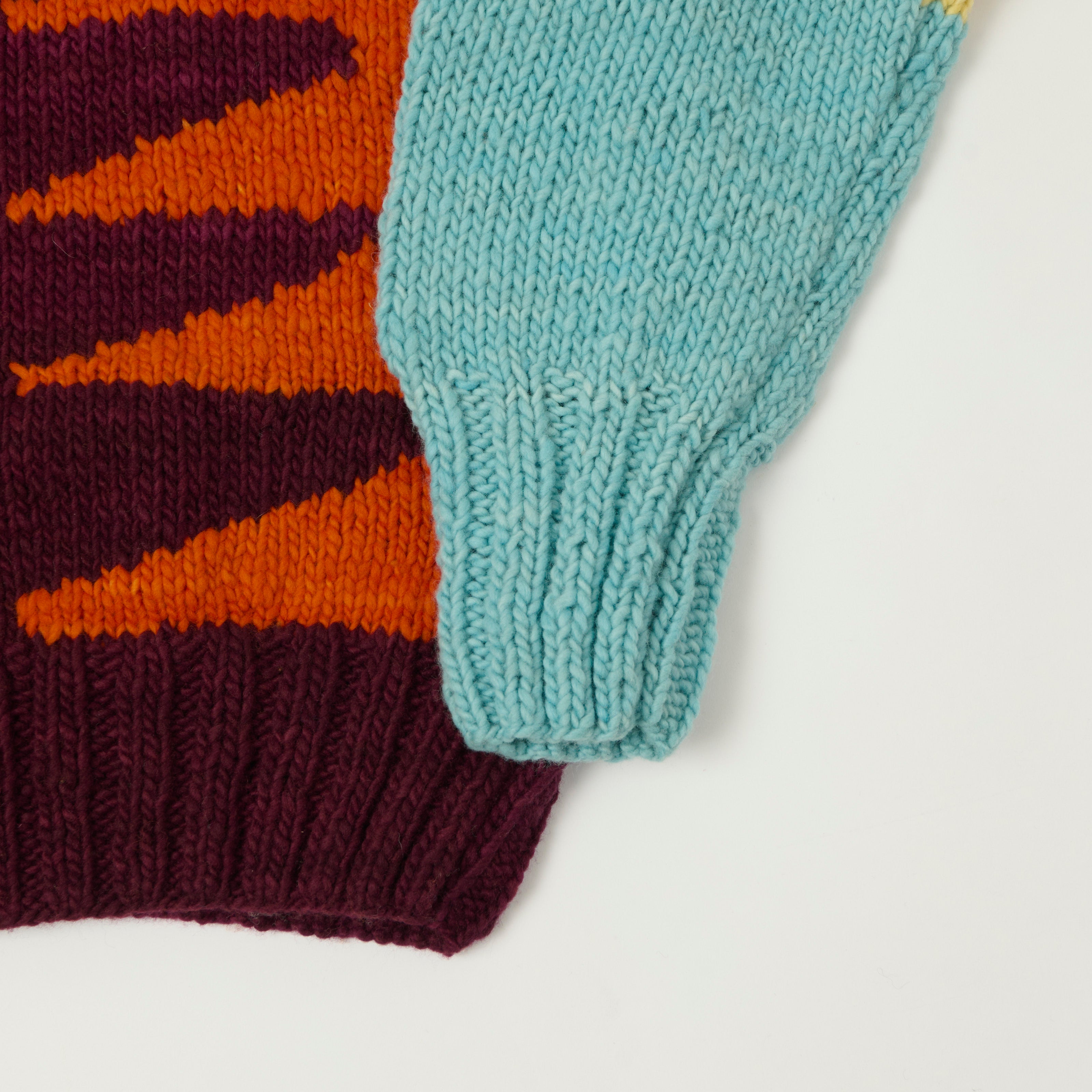 Chamula Merino Wool 'Wiggly' Jumper - Raspberry