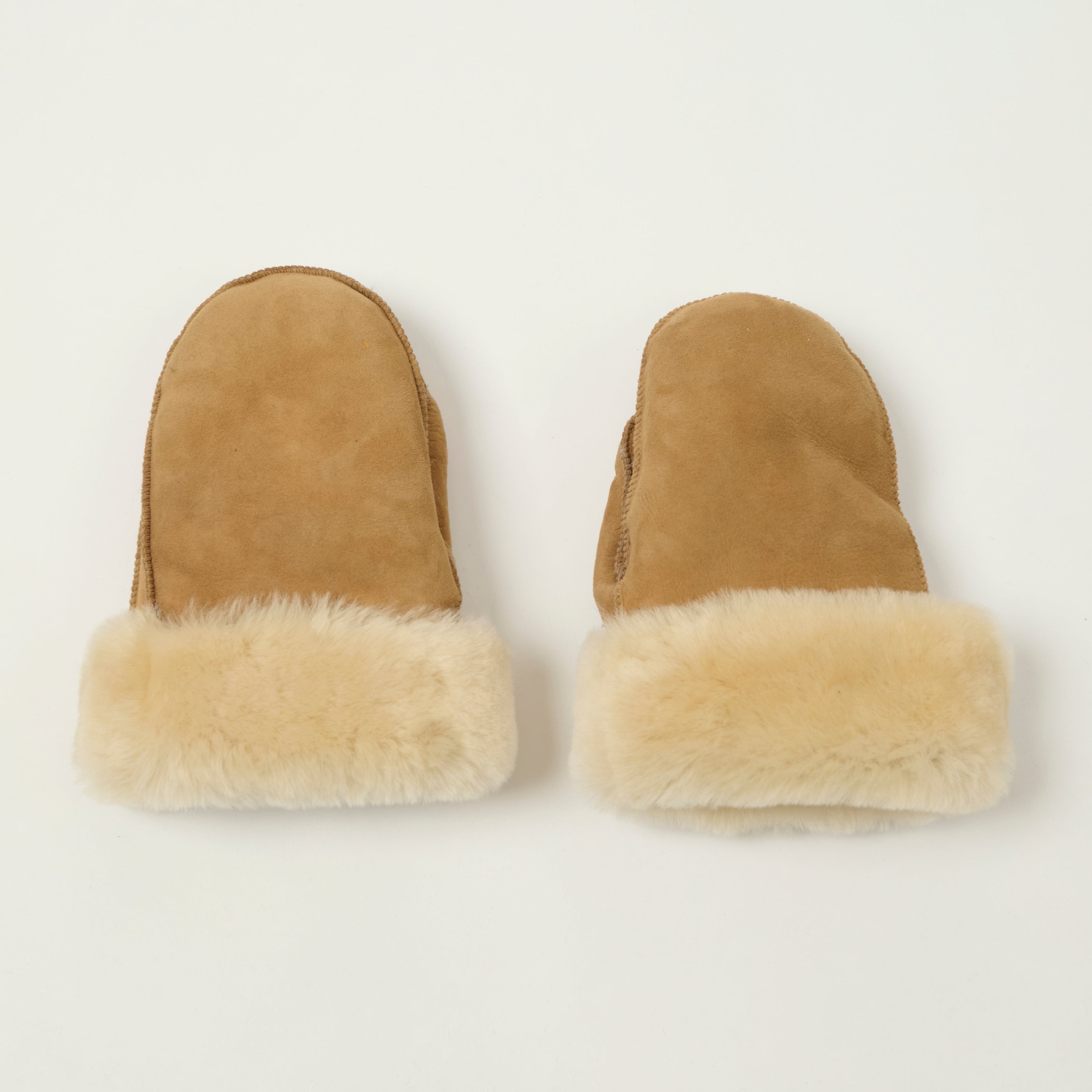 Crown Cap 4-86016 Shearling Mittens - Camel