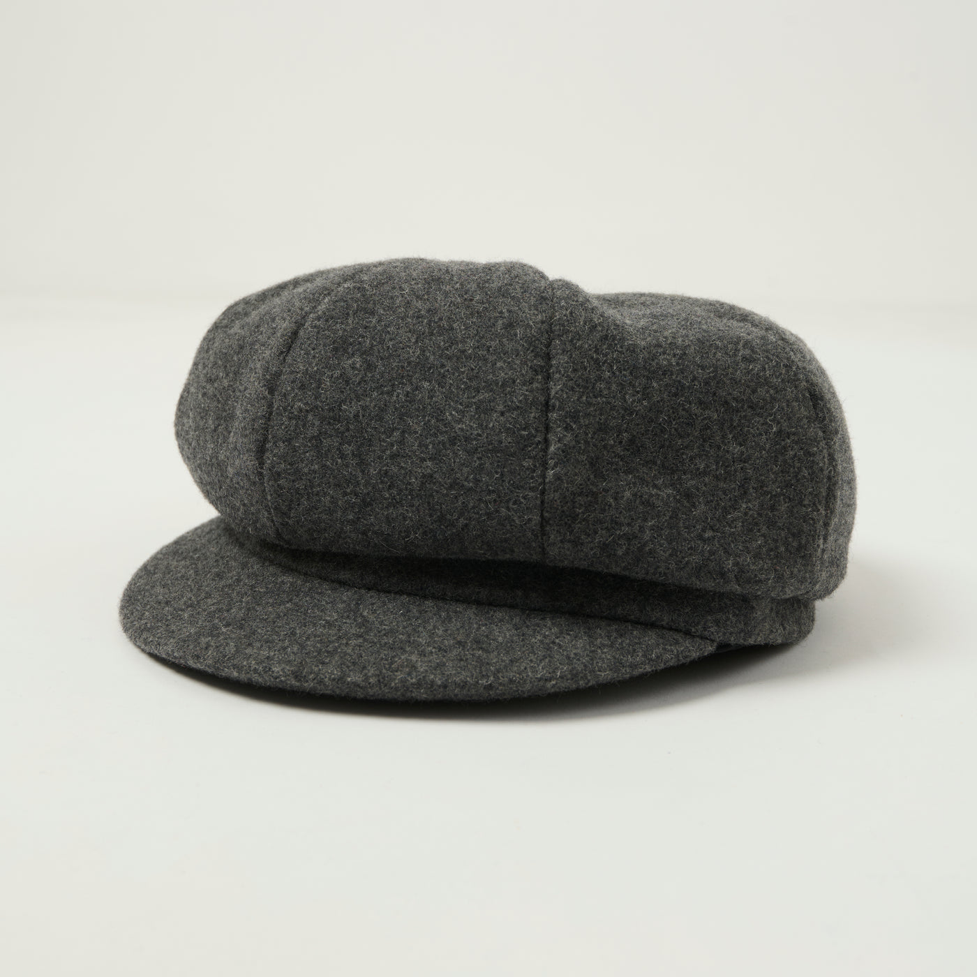 Crown Cap 1-235S Wool News Boy Cap - Charcoal