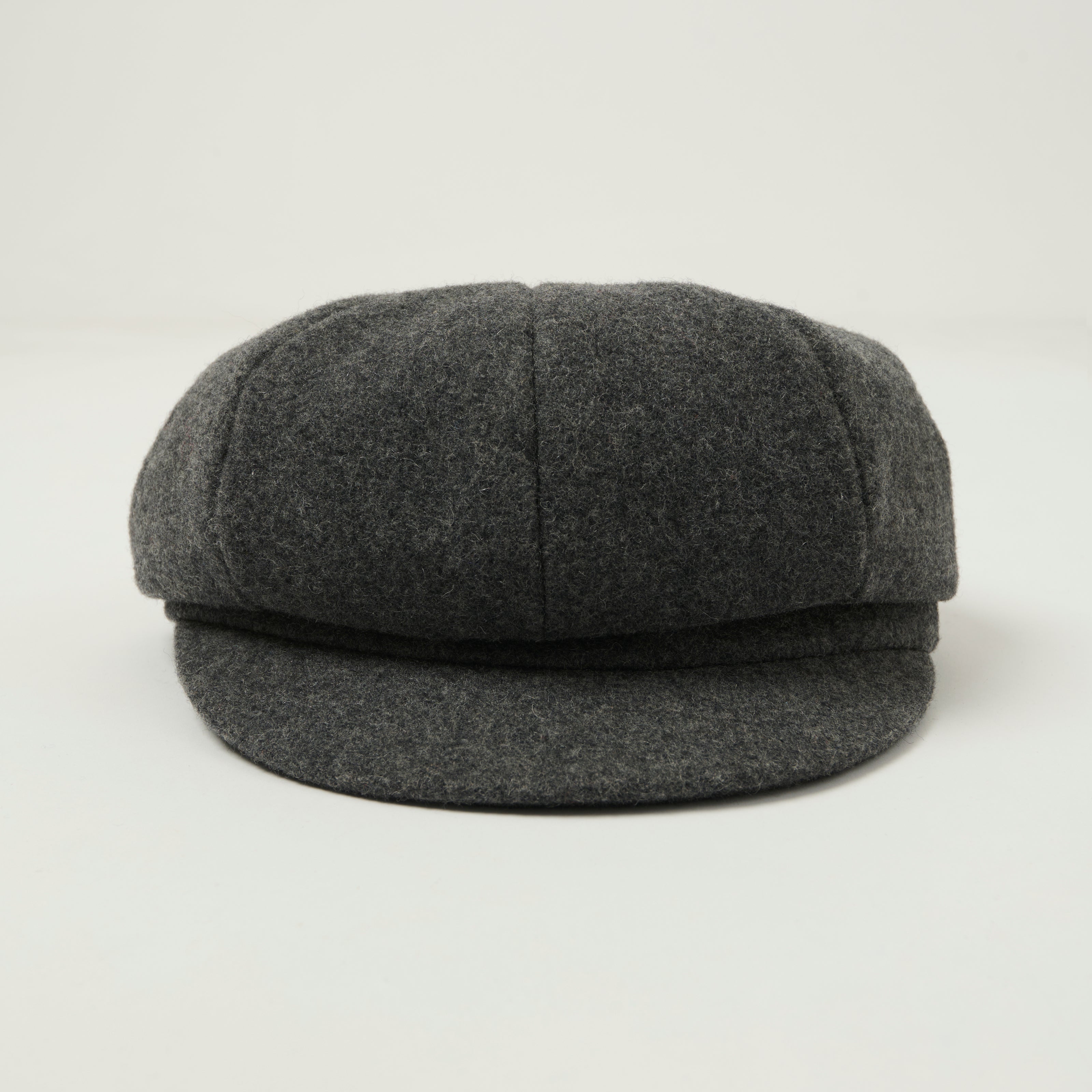 Crown Cap 1-235S Wool News Boy Cap - Charcoal