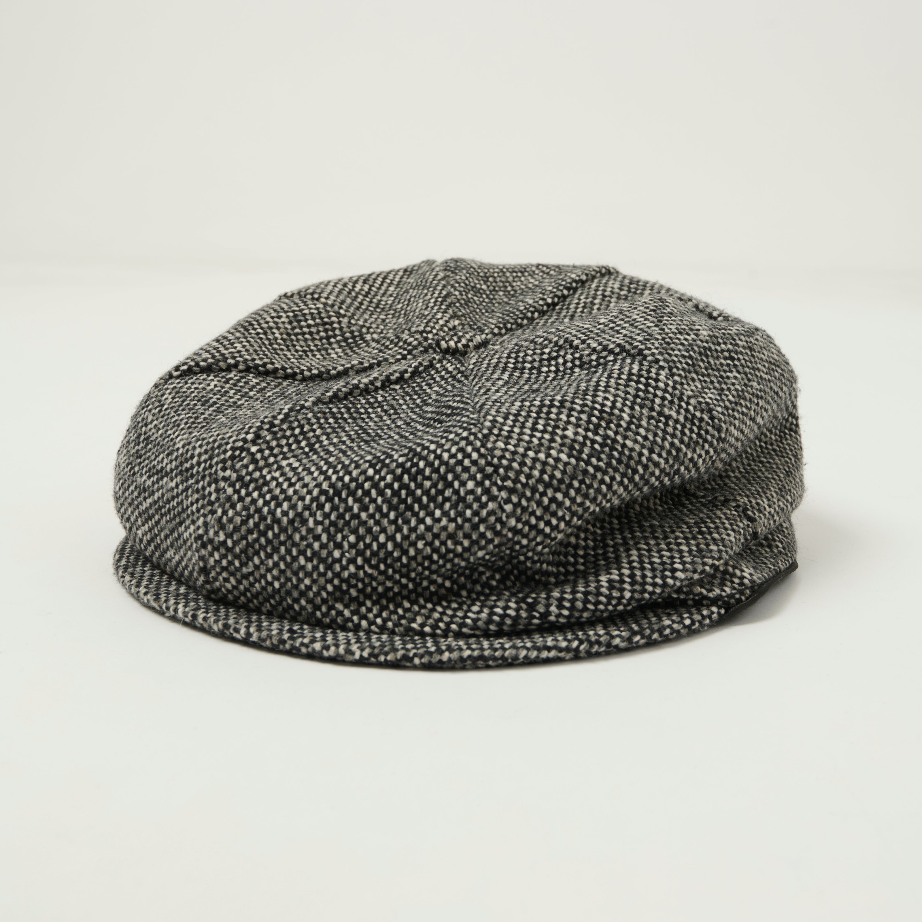 Crown Cap 1-235P Wool News Boy Cap - Salt & Pepper