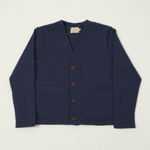 Dehen 1920 Lightweight 'Slouchy' Cardigan - Centennial Blue