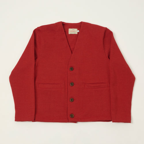 Dehen 1920 Lightweight 'Slouchy' Cardigan - Forster Red
