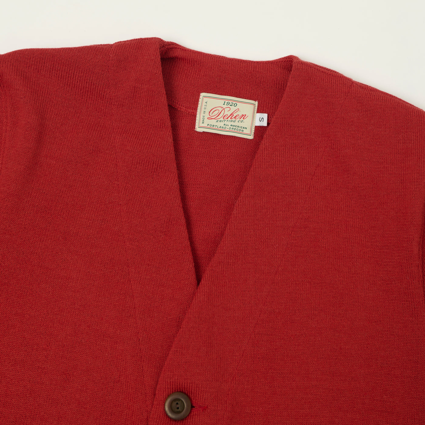Dehen 1920 Lightweight 'Slouchy' Cardigan - Forster Red