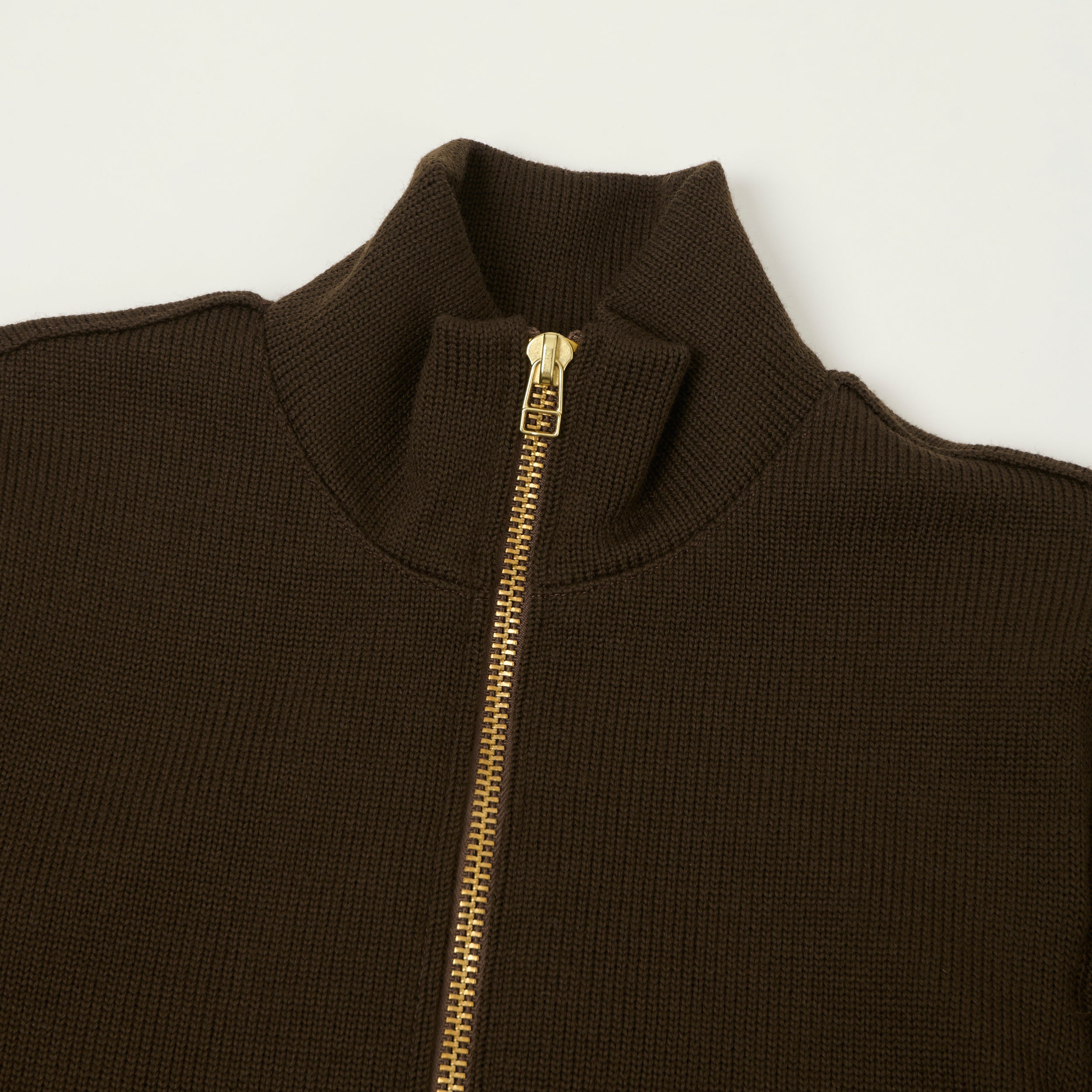 Dehen 1920 'Full-Throttle' Moto-Sweater - Brown