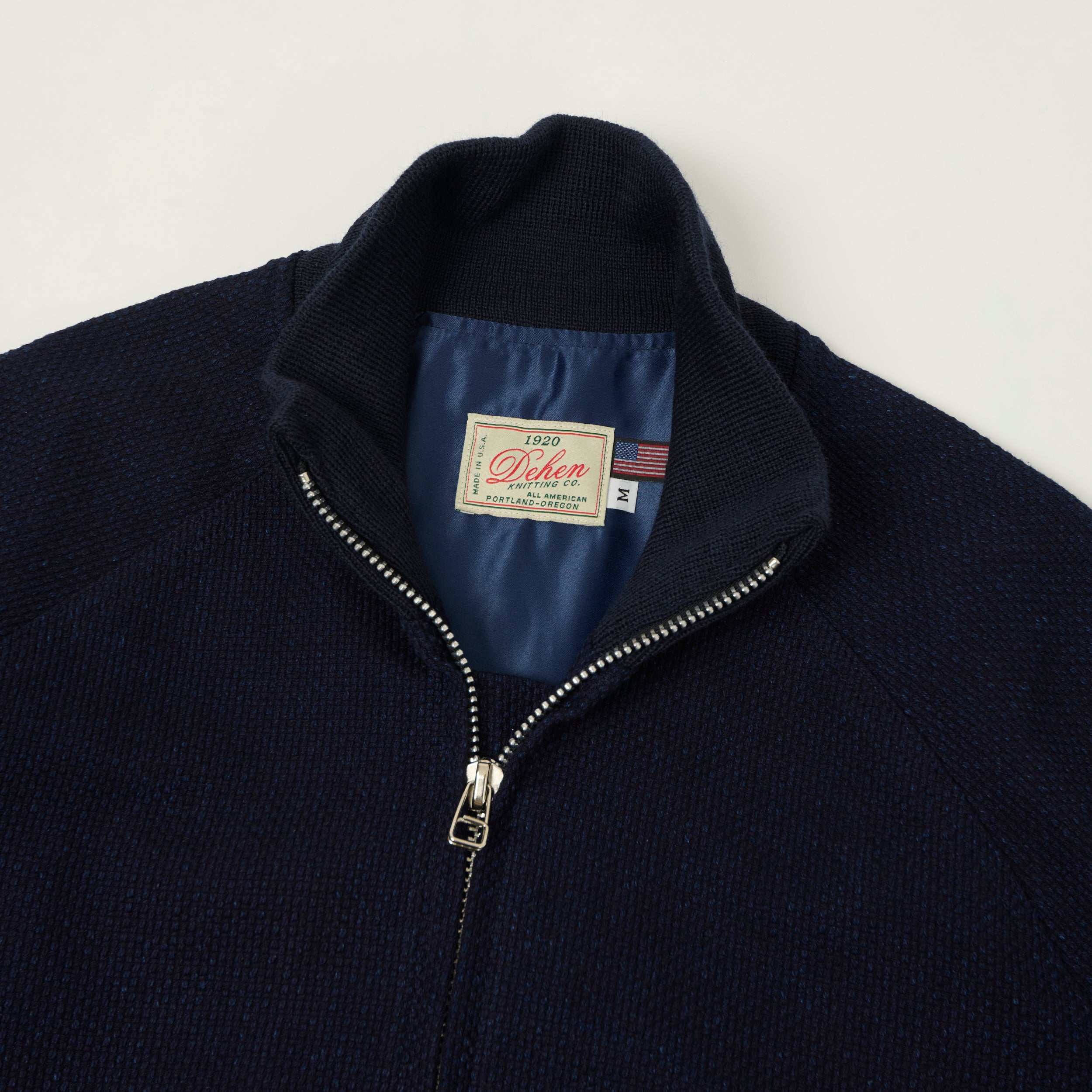 Dehen 1920 Sashi-Ori Pilot Jacket - Indigo