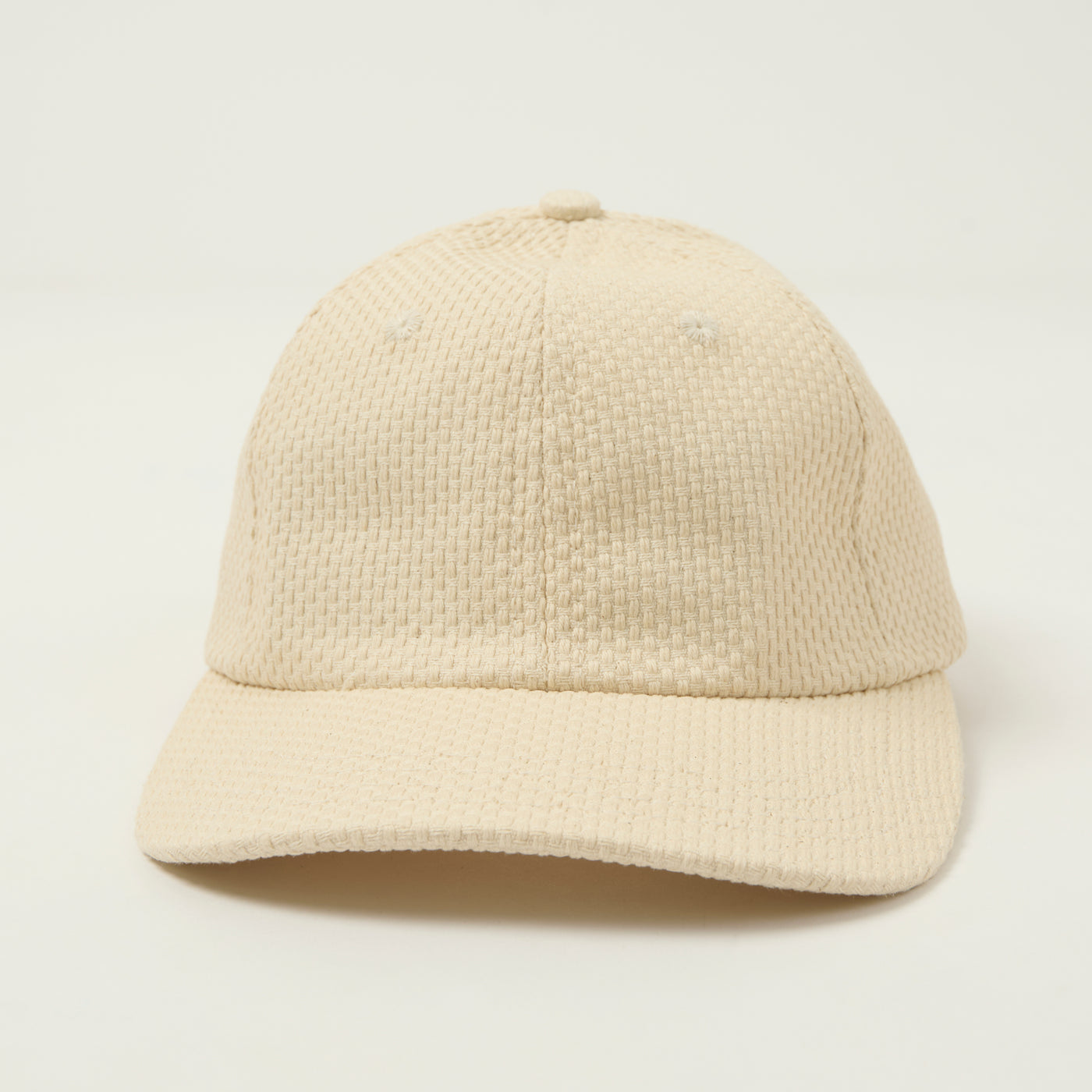 Dehen 1920 Sashi-Ori Cotton Baseball Cap - Natural