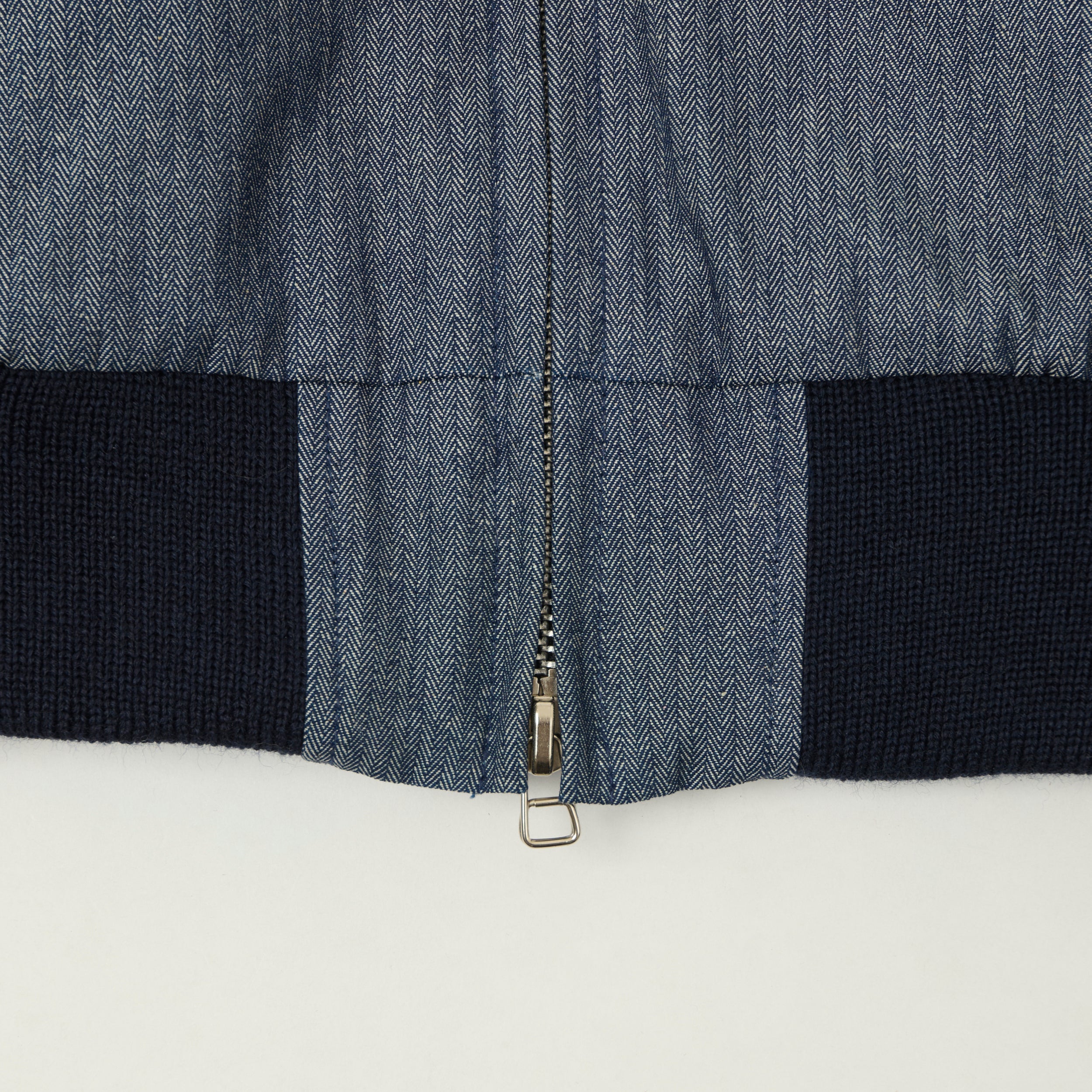 Dehen 1920 Herringbone Twill 'Weekender' Jacket - Indigo