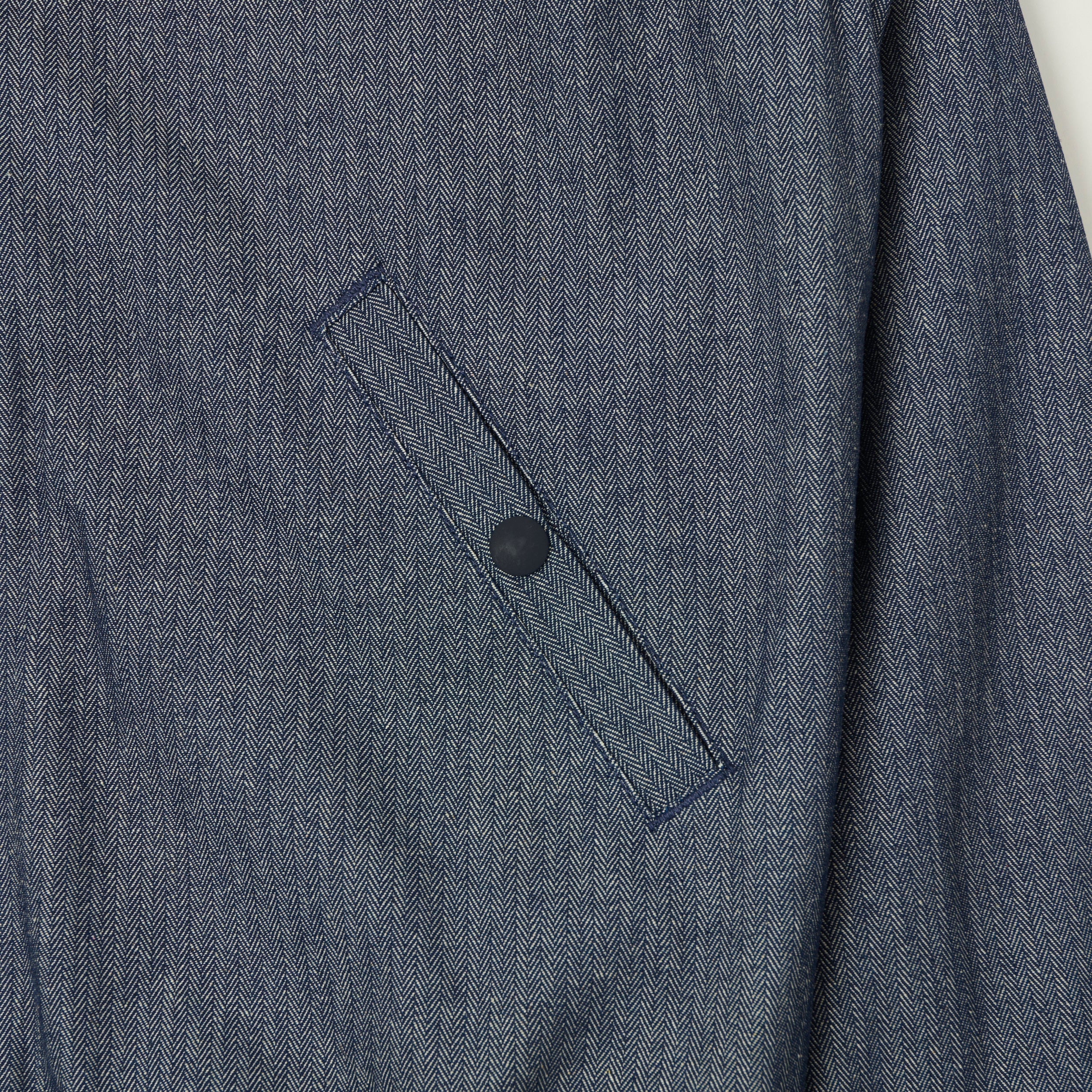 Dehen 1920 Herringbone Twill 'Weekender' Jacket - Indigo