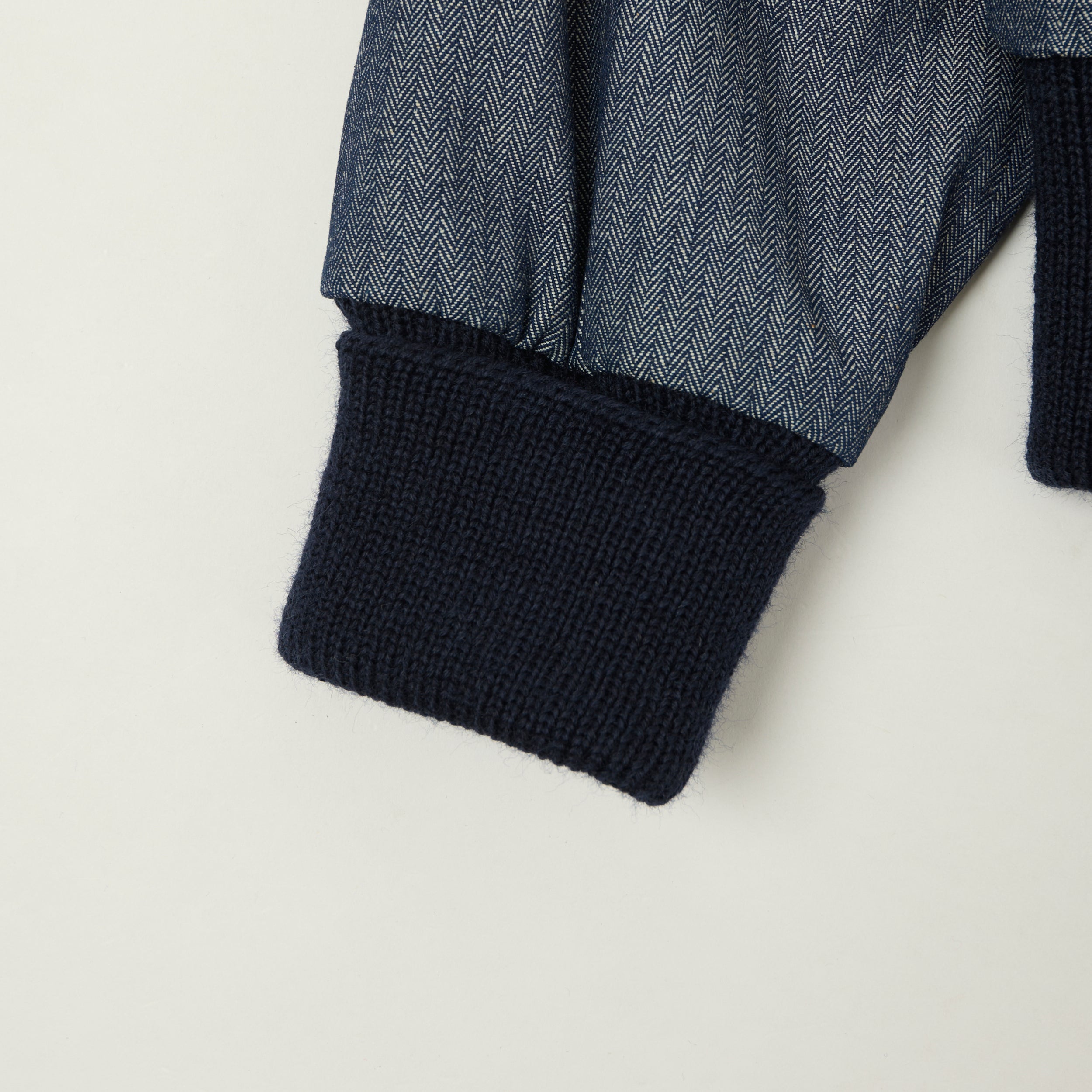 Dehen 1920 Herringbone Twill 'Weekender' Jacket - Indigo