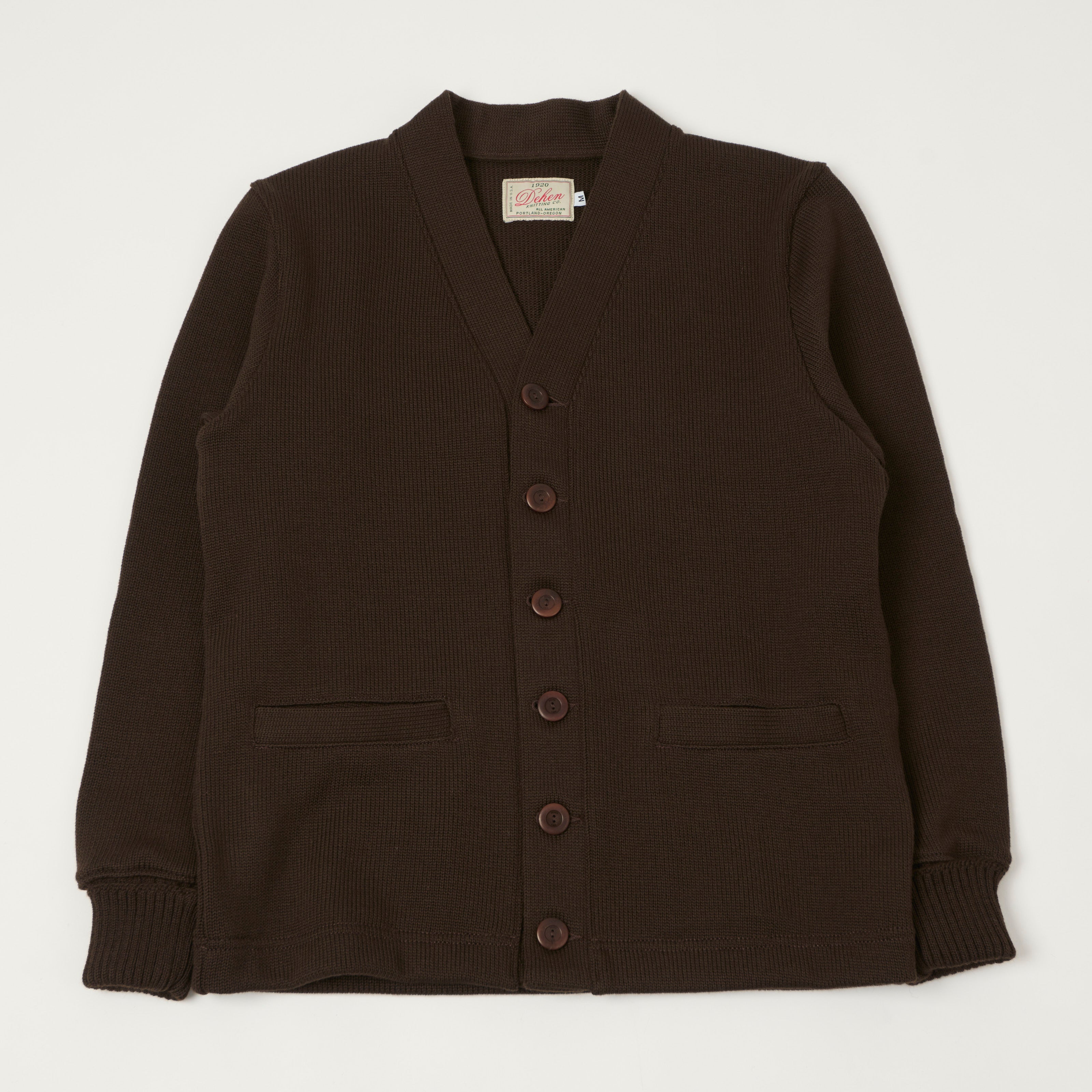 Dehen 1920 Classic Cardigan - Brown