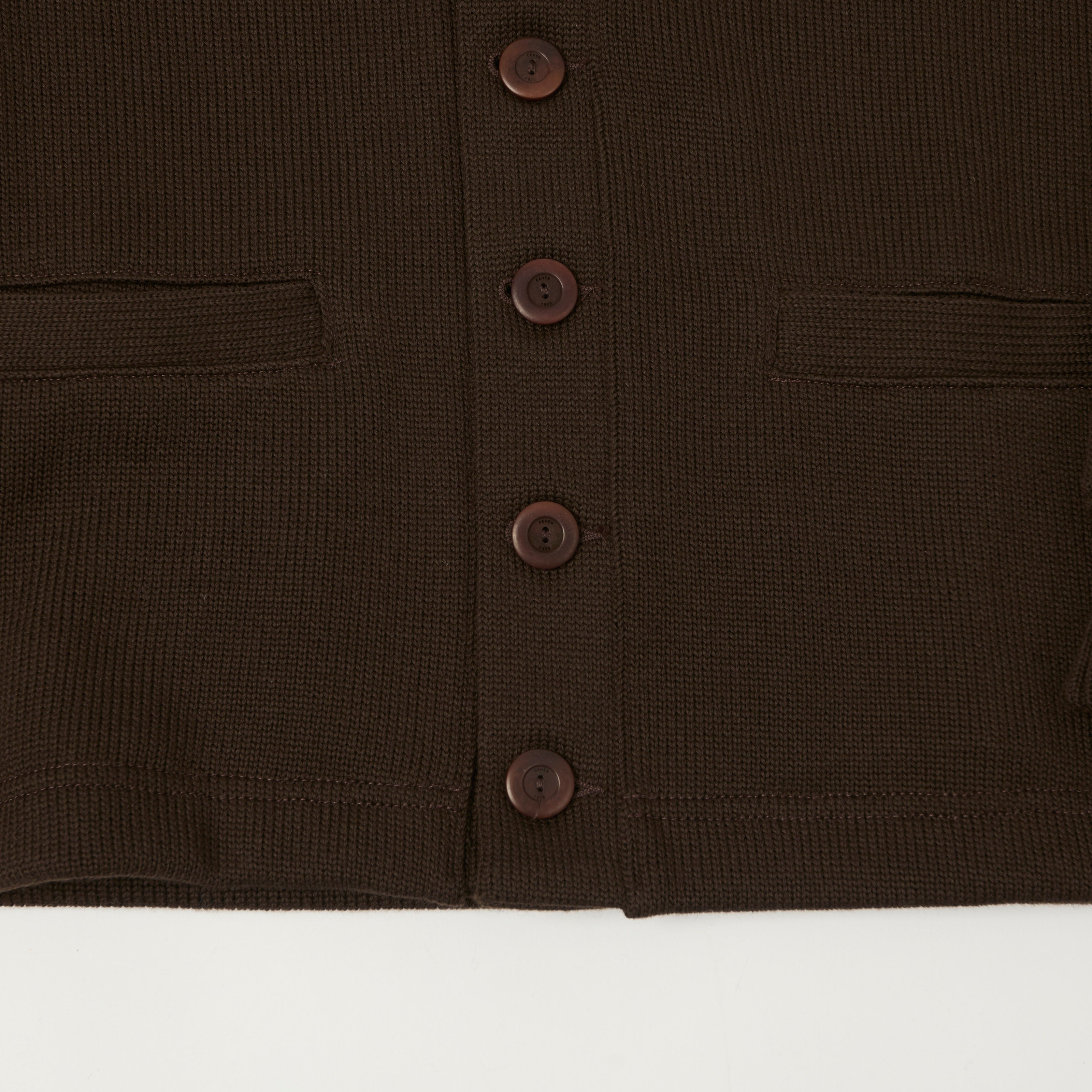 Dehen 1920 Classic Cardigan - Brown