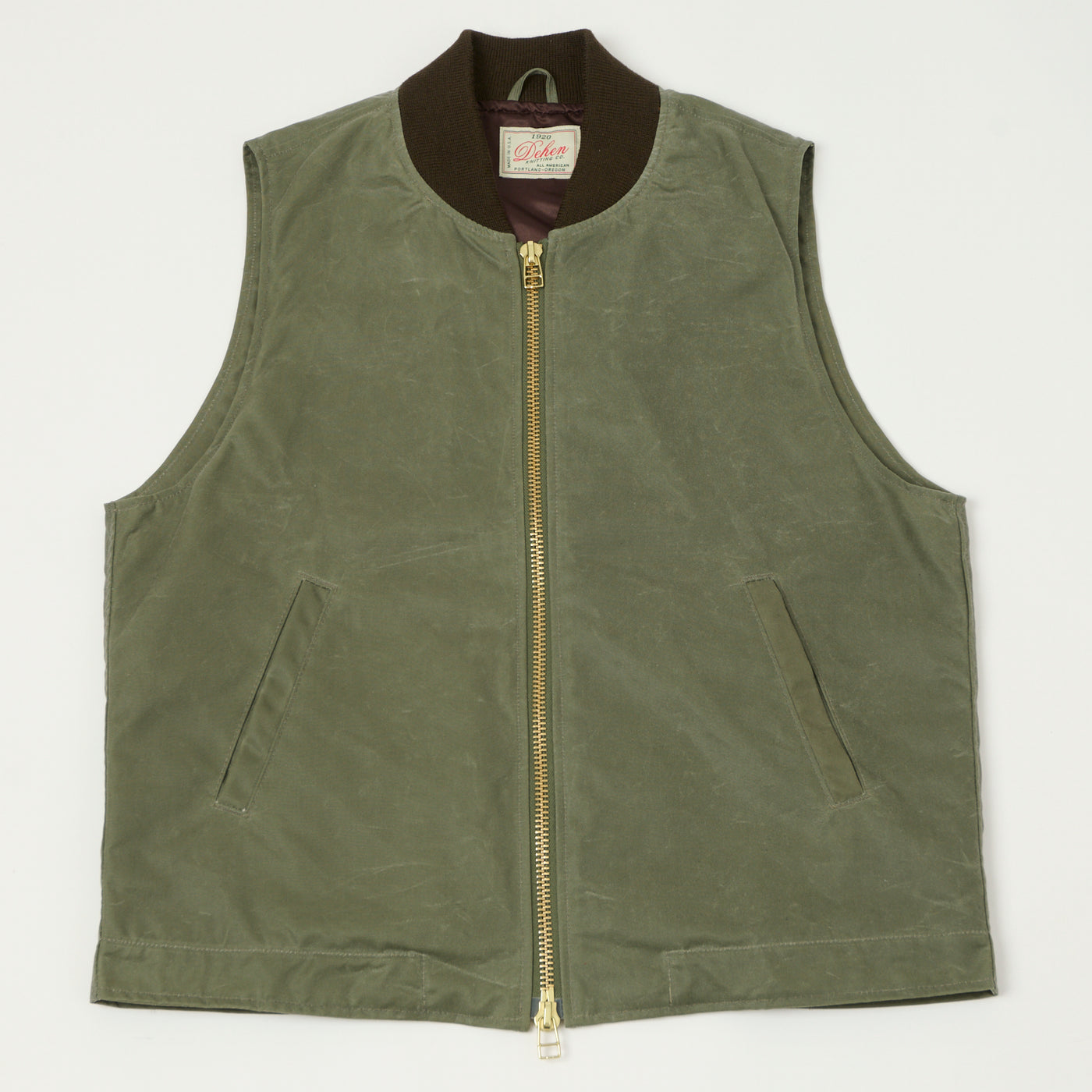 Dehen 1920 Flight Vest - Light Moss