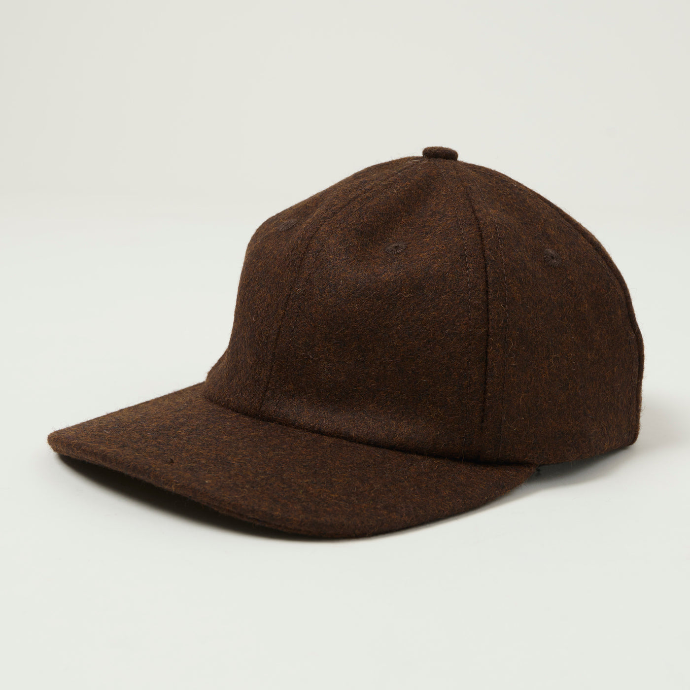 Dehen 1920 Melton Wool Baseball Hat - Red Oak