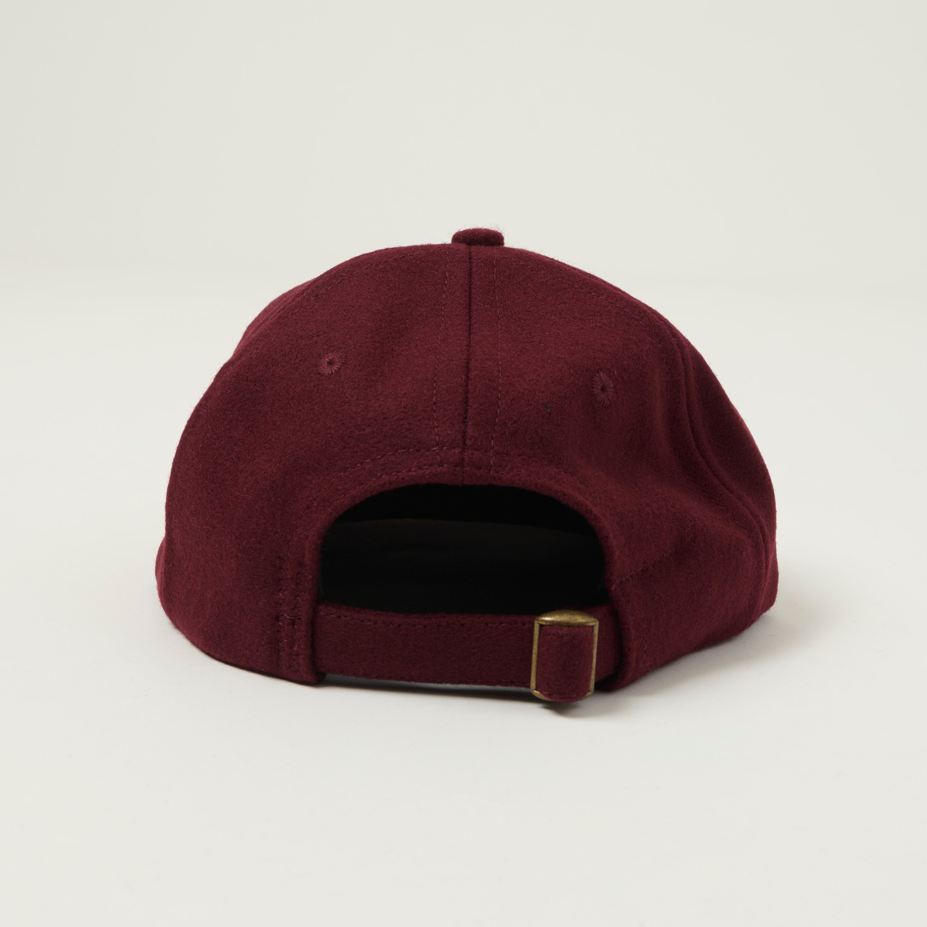 Dehen 1920 Melton Wool Baseball Hat - Burgundy