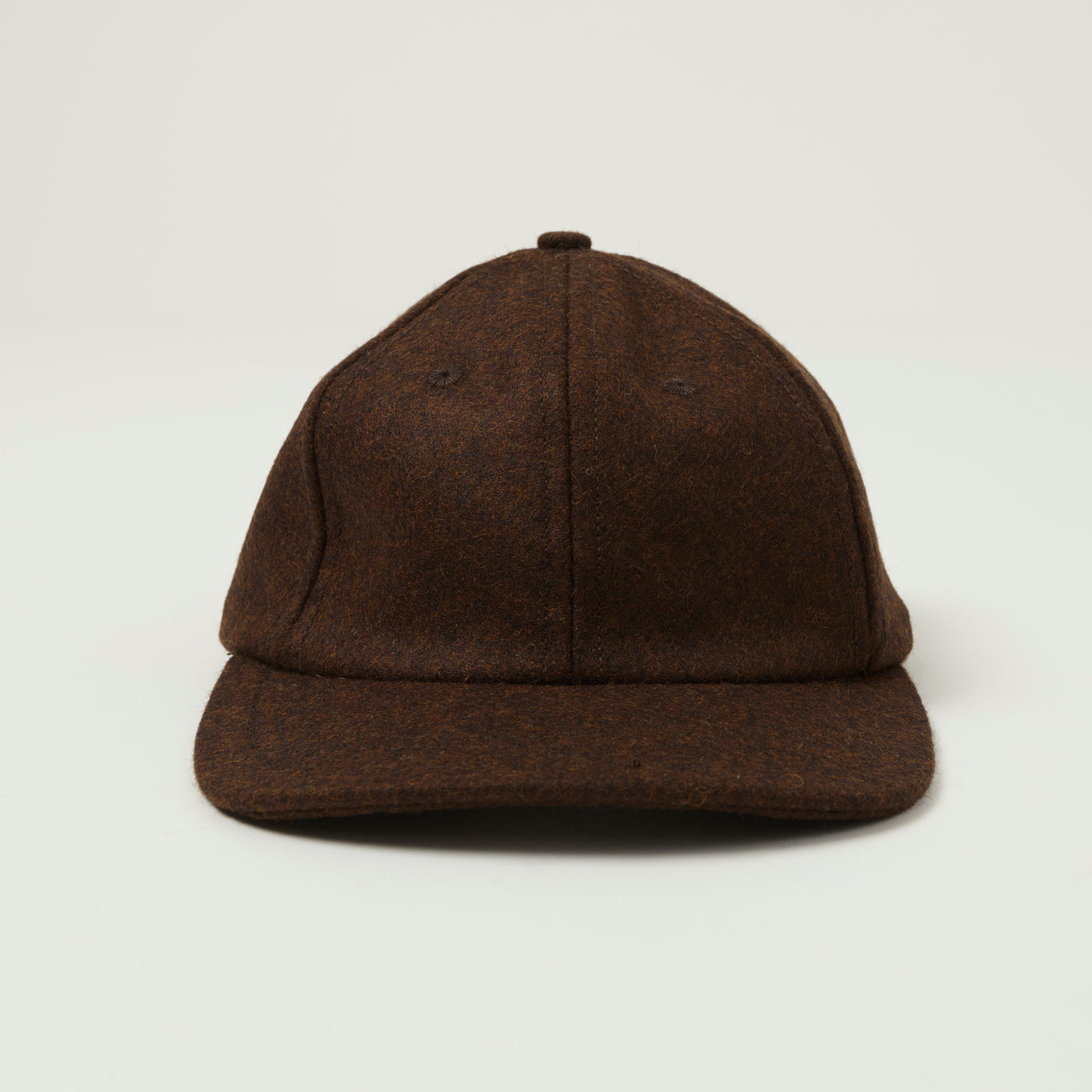 Dehen 1920 Melton Wool Baseball Hat - Red Oak
