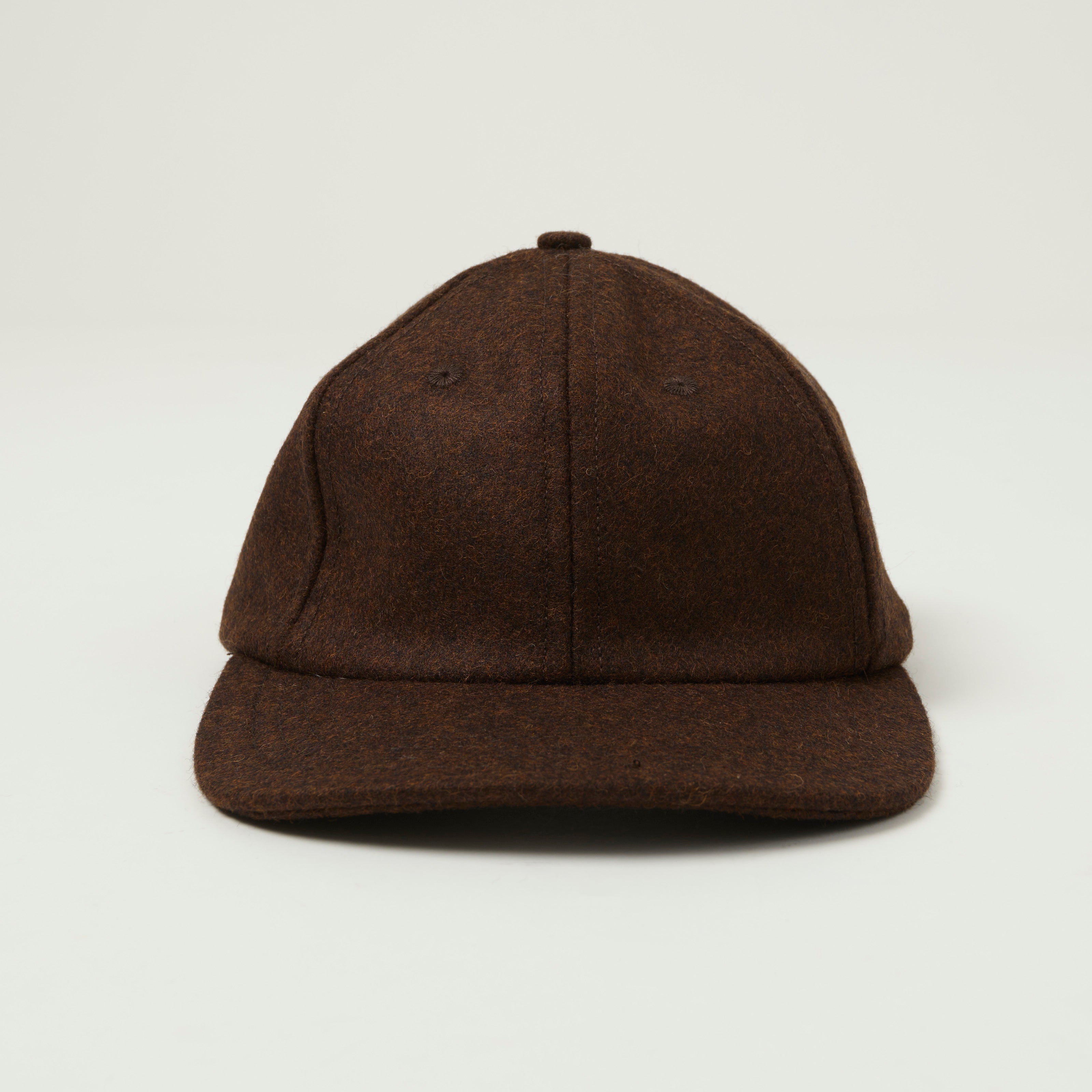 Dehen 1920 Melton Wool Baseball Hat - Red Oak