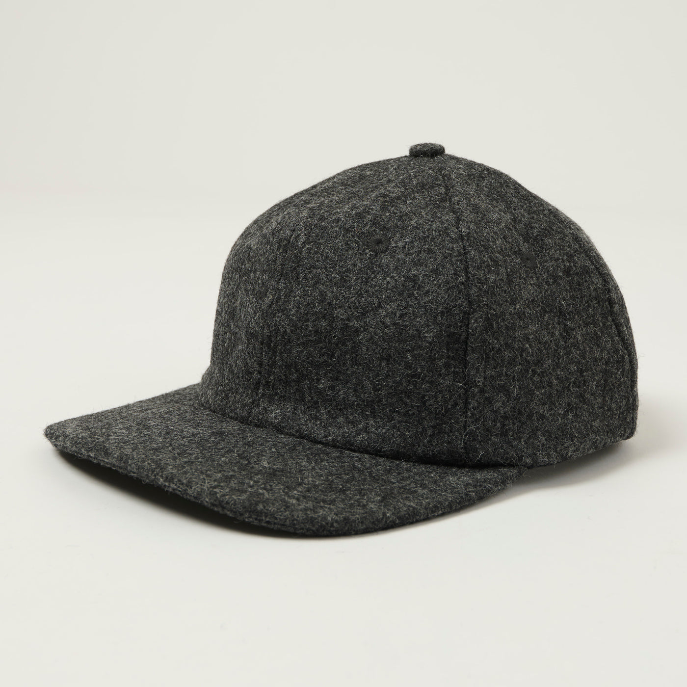 Dehen 1920 Melton Wool Baseball Hat - Granite
