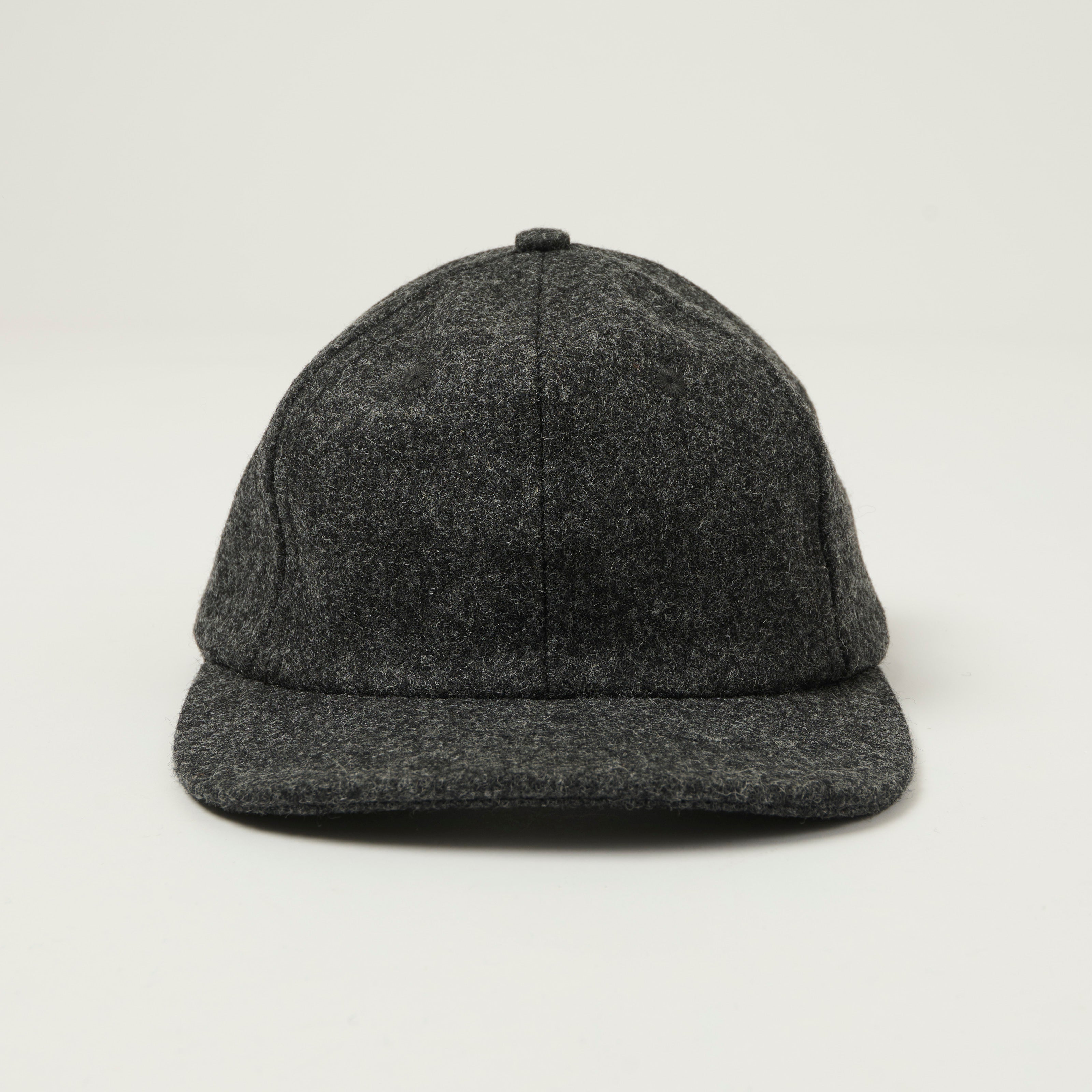 Dehen 1920 Melton Wool Baseball Hat - Granite