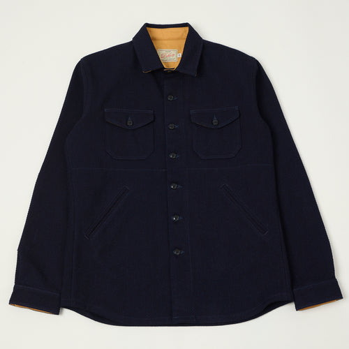 Dehen 1920 Crissman Sashiko Over Shirt - Indigo