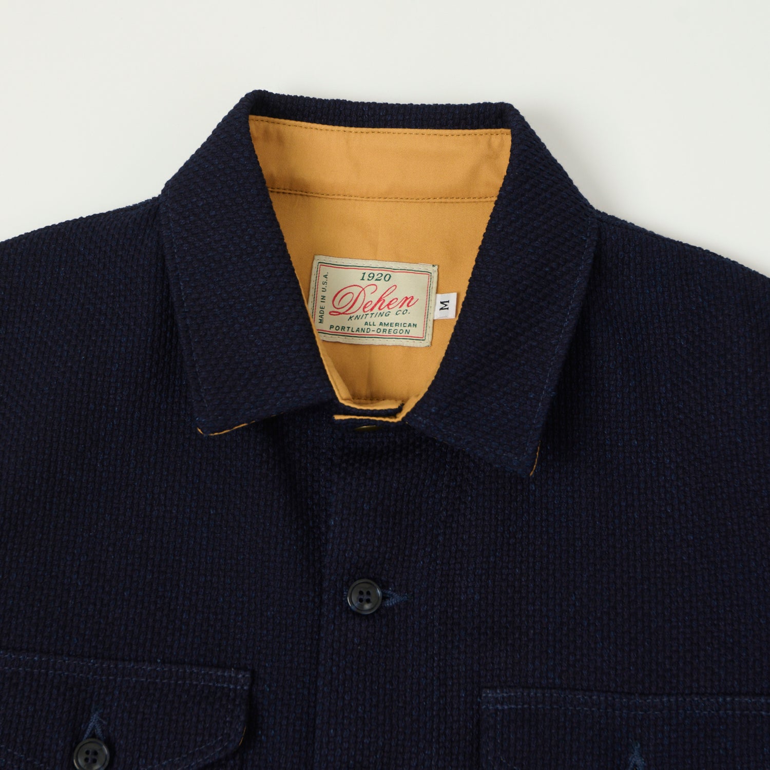 Dehen 1920 Crissman Sashiko Over Shirt - Indigo