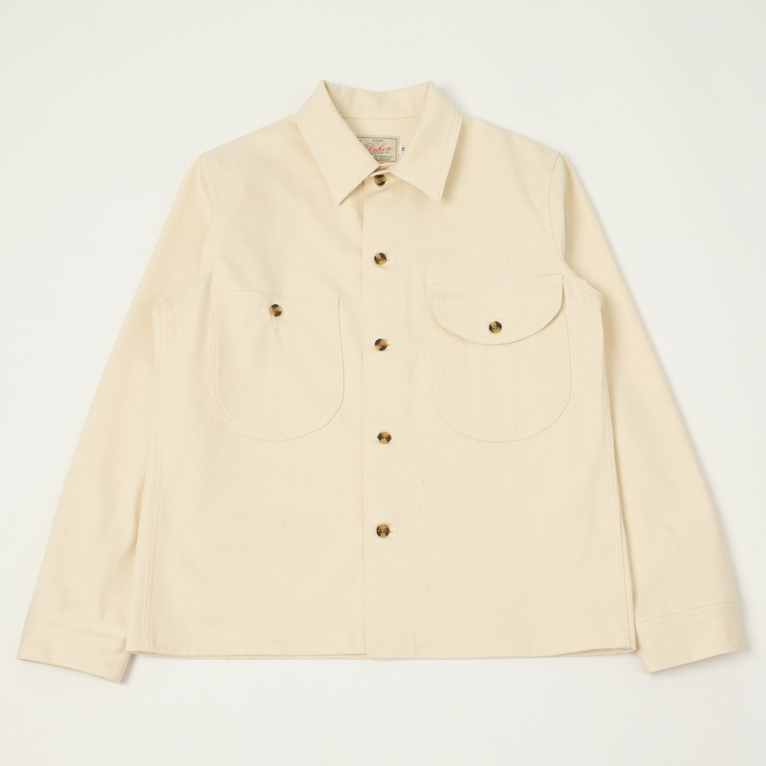 Dehen 1920 Selvedge Denim Over Shirt - Natural