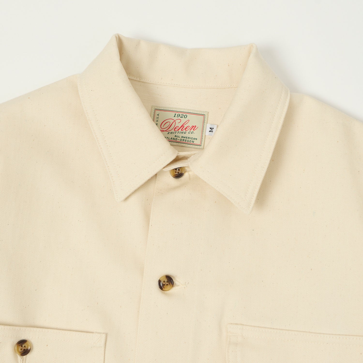 Dehen 1920 Selvedge Denim Over Shirt - Natural