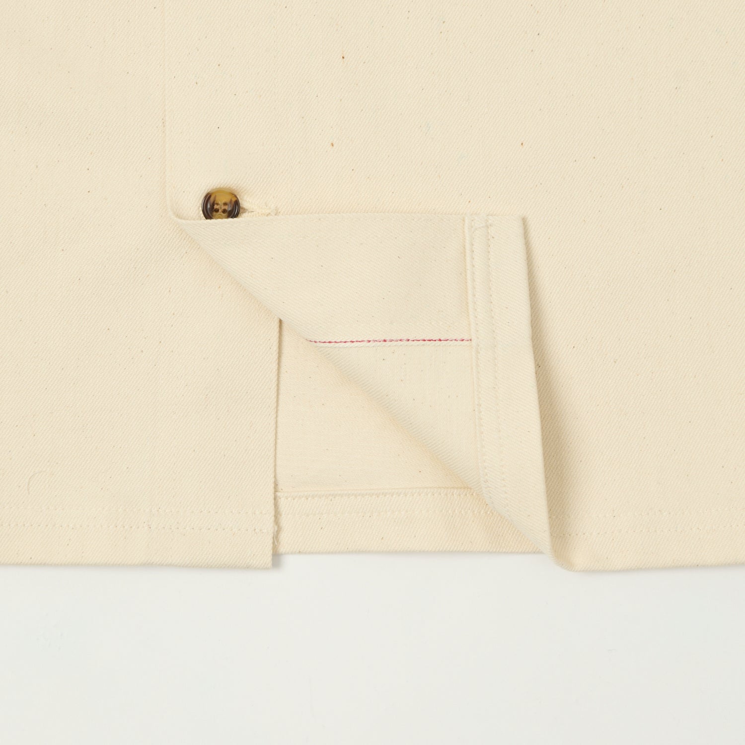 Dehen 1920 Selvedge Denim Over Shirt - Natural