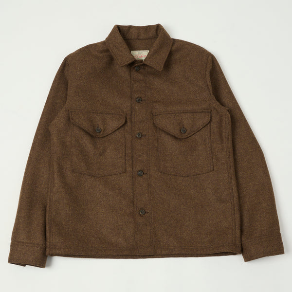 Dehen 1920 Skyline Overshirt - Medium Brown Mix