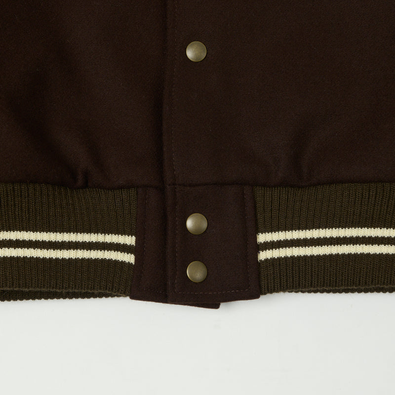 Dehen 1920 Varsity Jacket - Brown/Antique Brandy