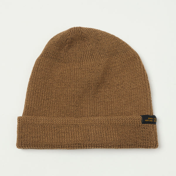 Dehen 1920 Wool Knit Watch Cap - Dark Tan