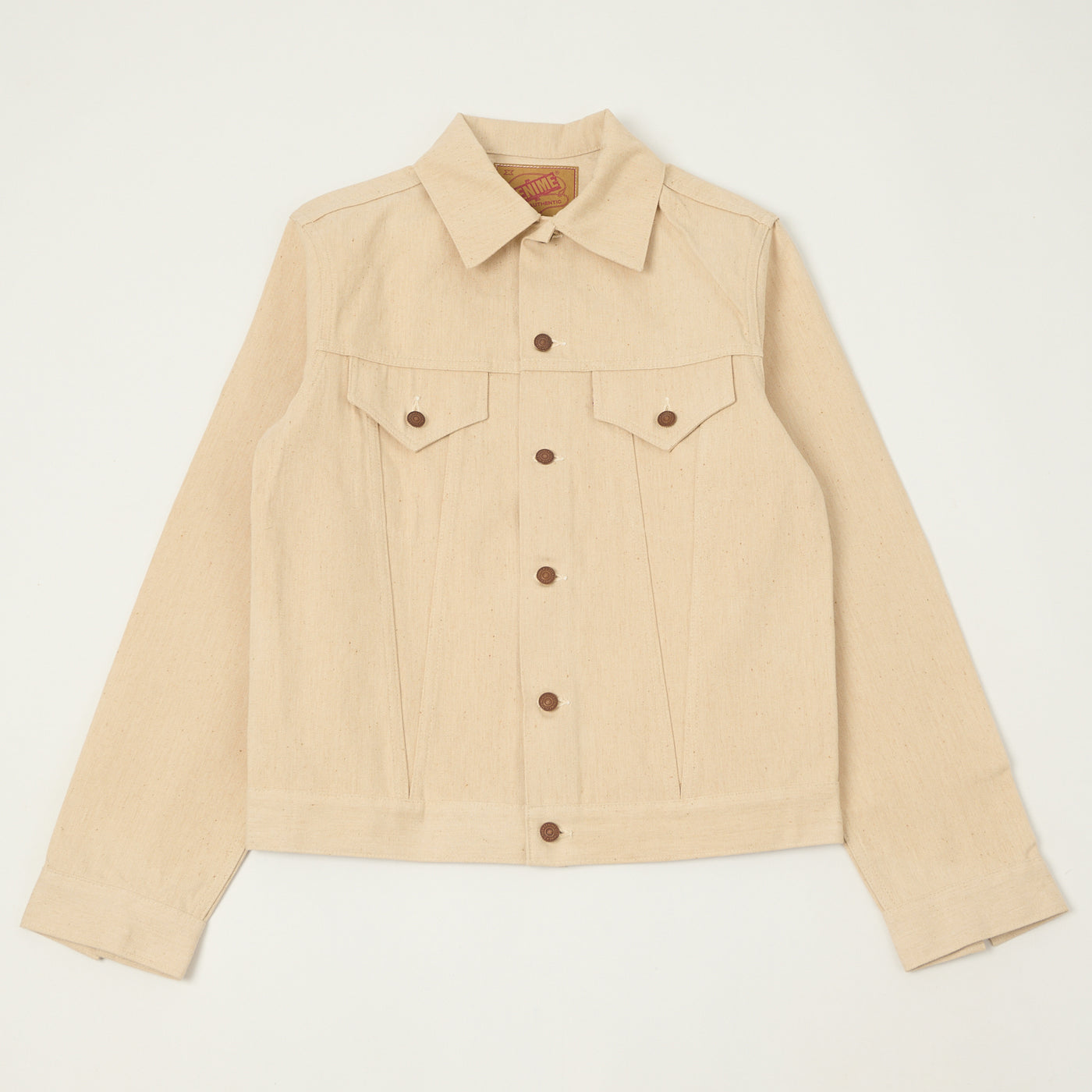 Denime Lot. 233-66M Mother Cotton Type III Denim Jacket - Ecru