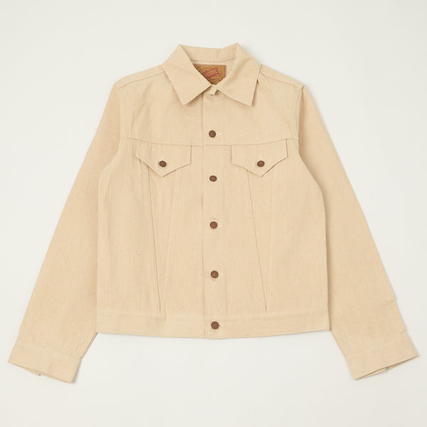 Denime Lot. 233-66M Mother Cotton Type III Denim Jacket - Ecru