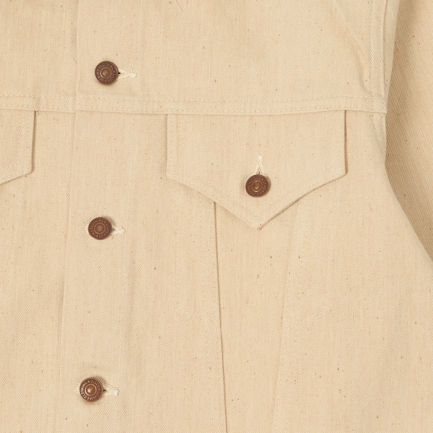 Denime Lot. 233-66M Mother Cotton Type III Denim Jacket - Ecru